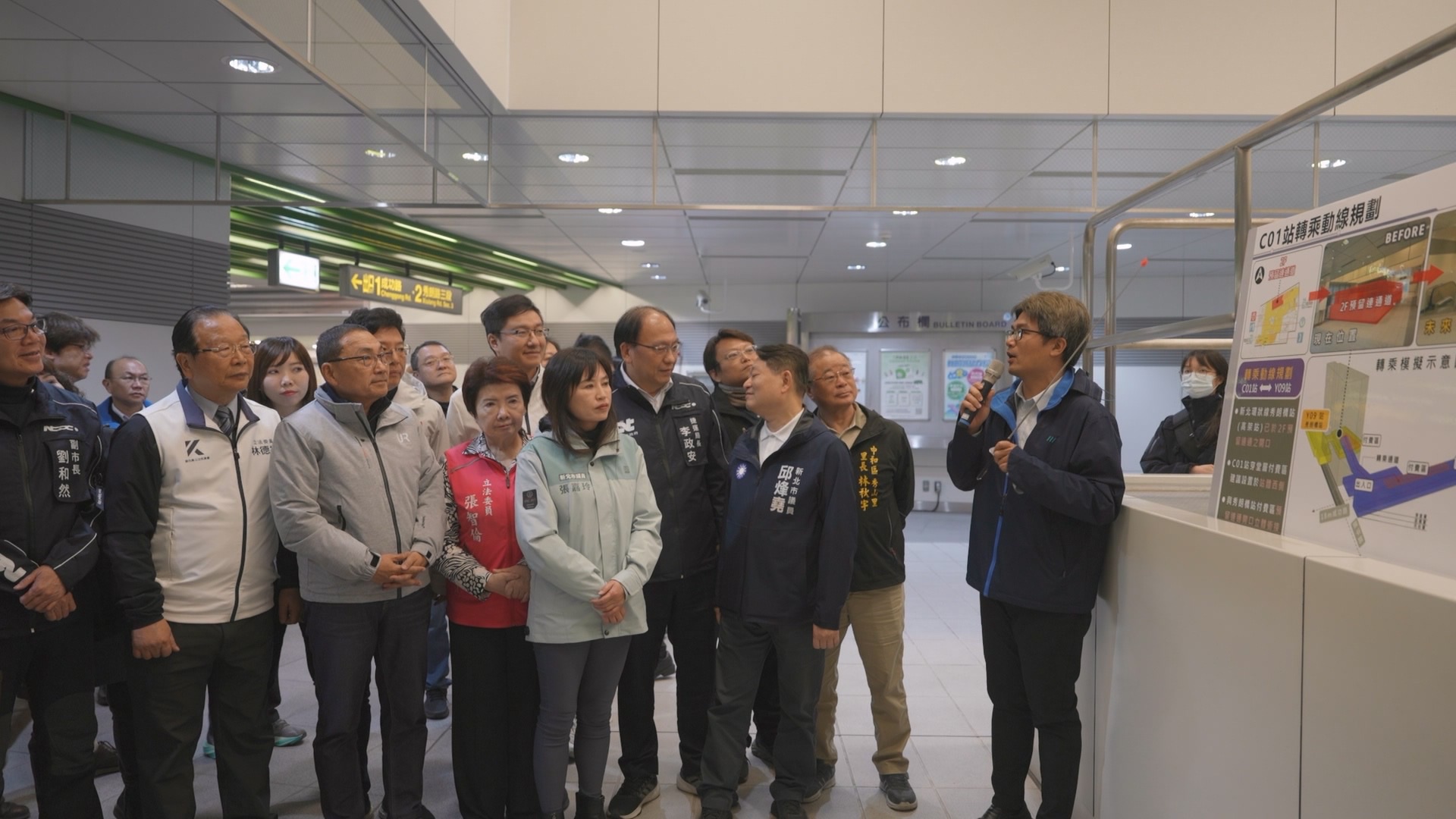 綜規科長黃維崧講解地下連通空間