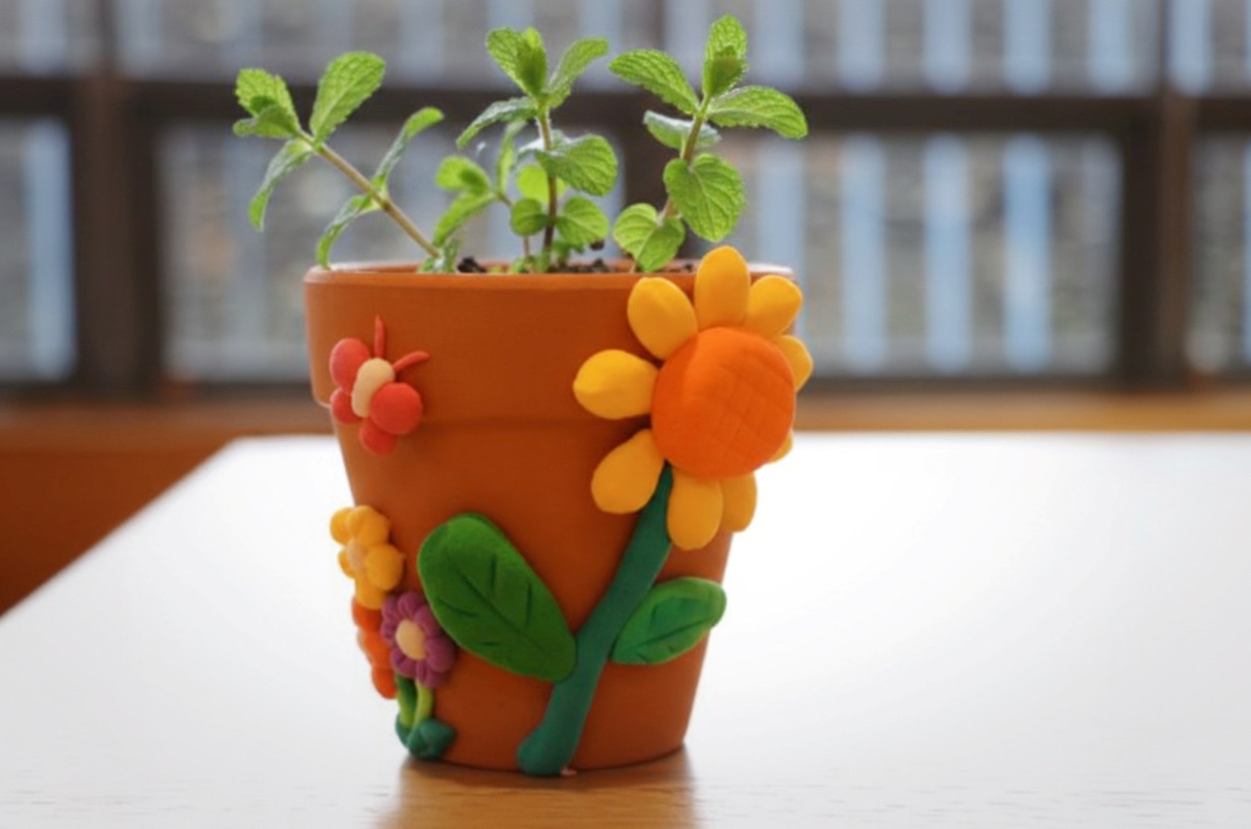 「十三樂音香草療癒所」帶領親子製作一個獨一無二的四季香草花盆。