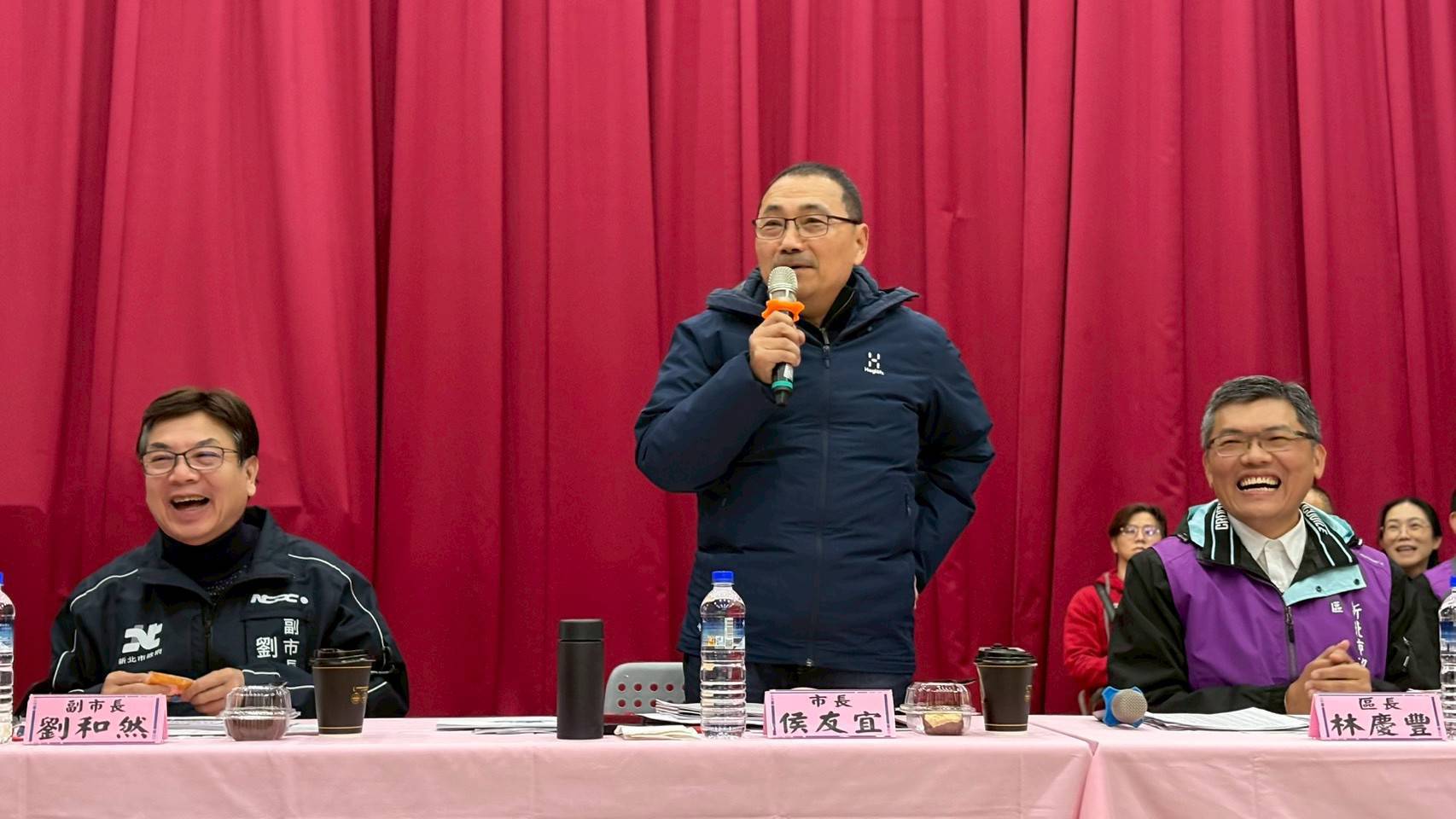 .侯友宜表示市府團隊會作為地方的後盾，持續投入預算與資源。