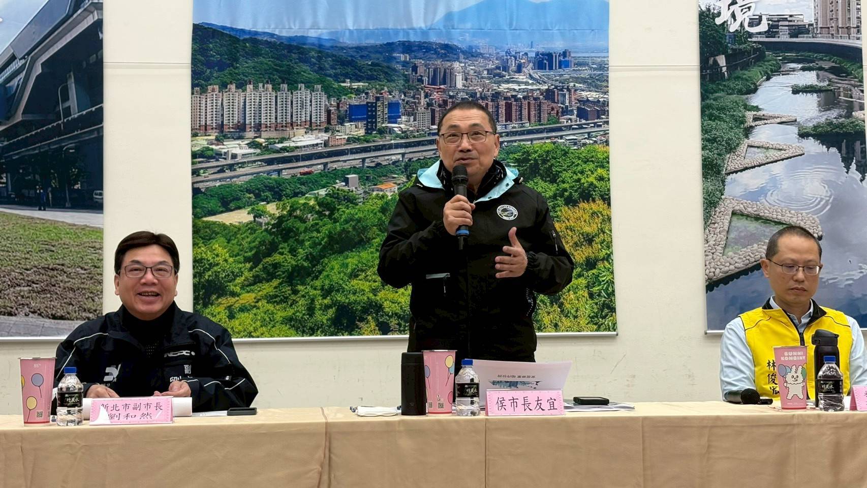 市長侯友宜致詞表示泰山隨著軌道建設，未來將成為發展的中心點