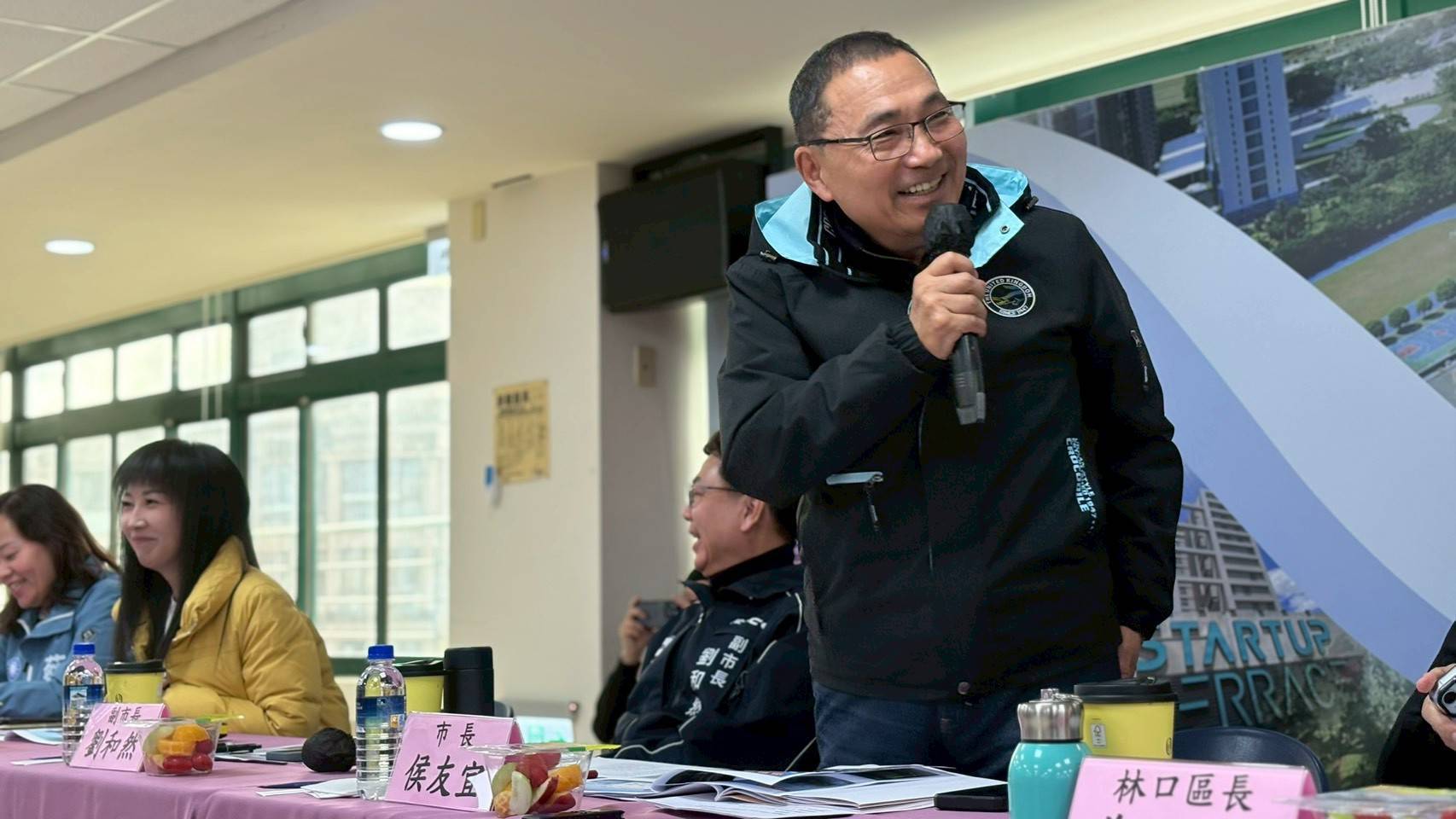 侯友宜市長致詞感謝區長及在地議員們為民服務