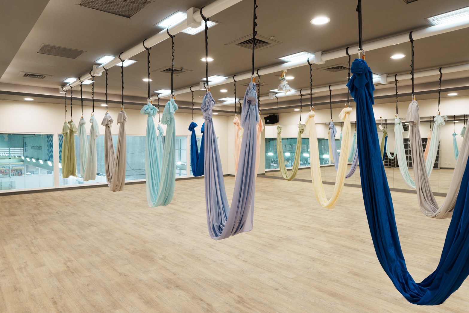 泰山運動中心新增空中瑜珈課程