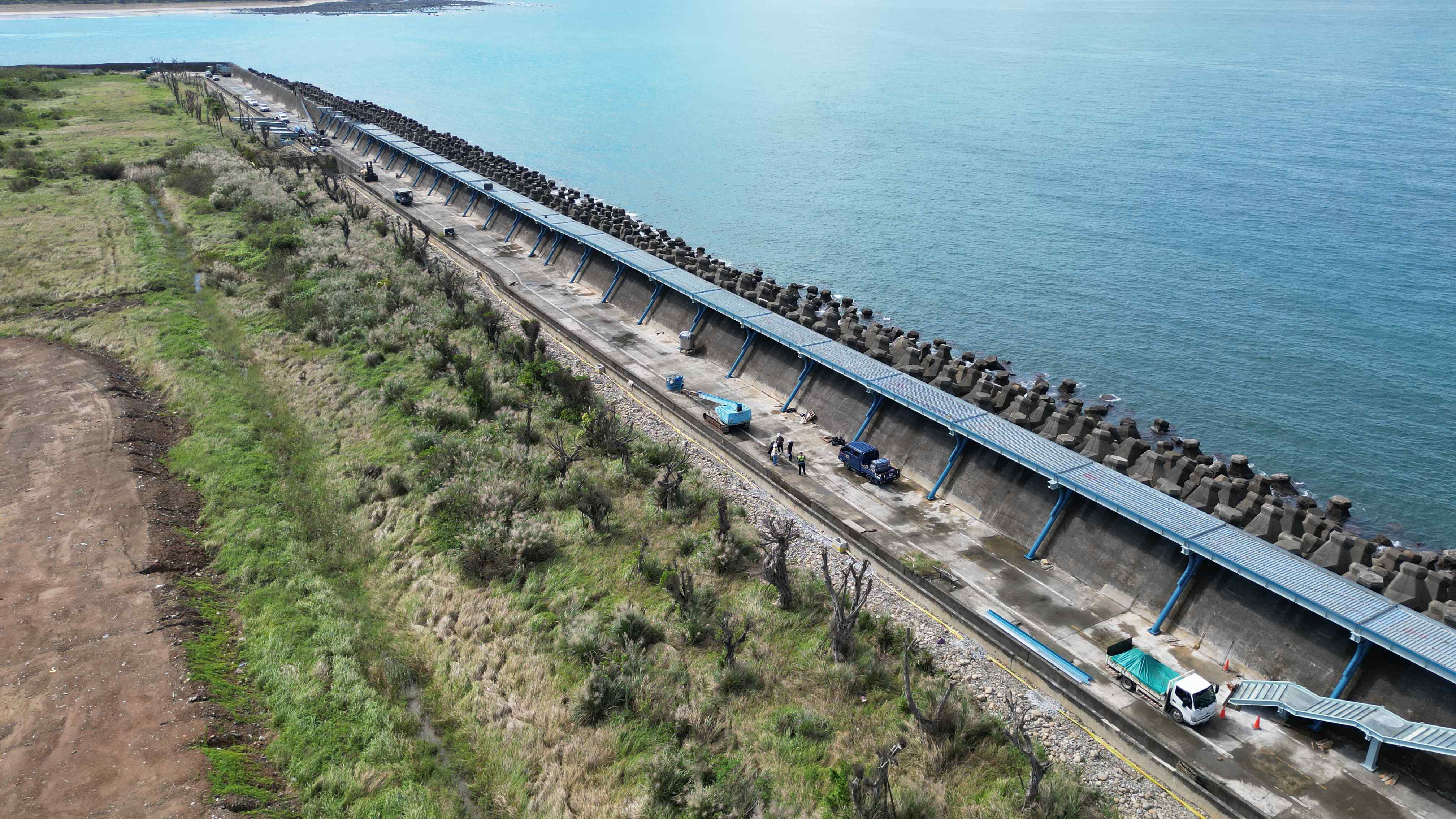 淡水金色水岸海堤段工程將打造觀海自行車道