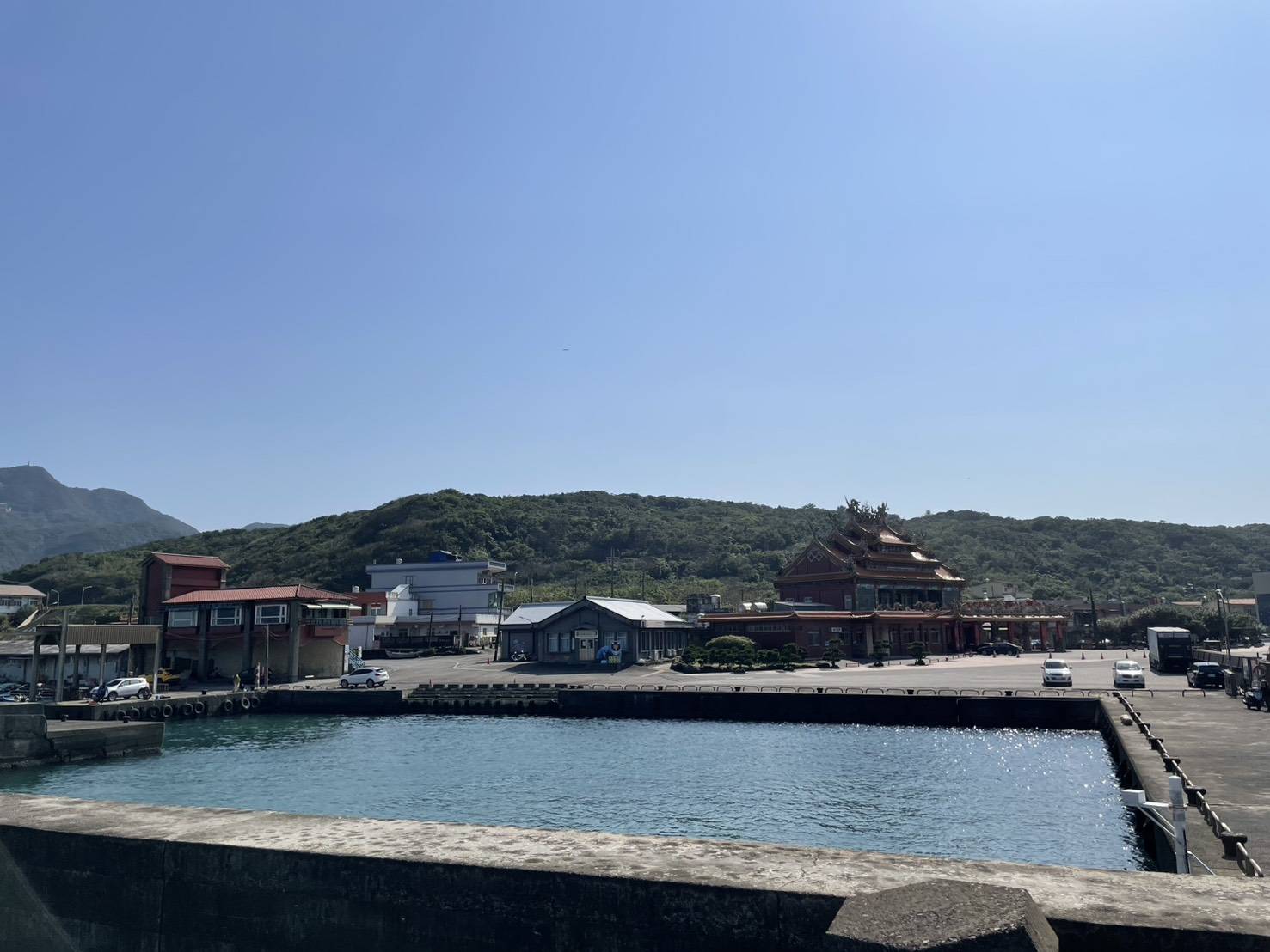 福隆漁港港區景觀   冬季海灣寧靜風貌