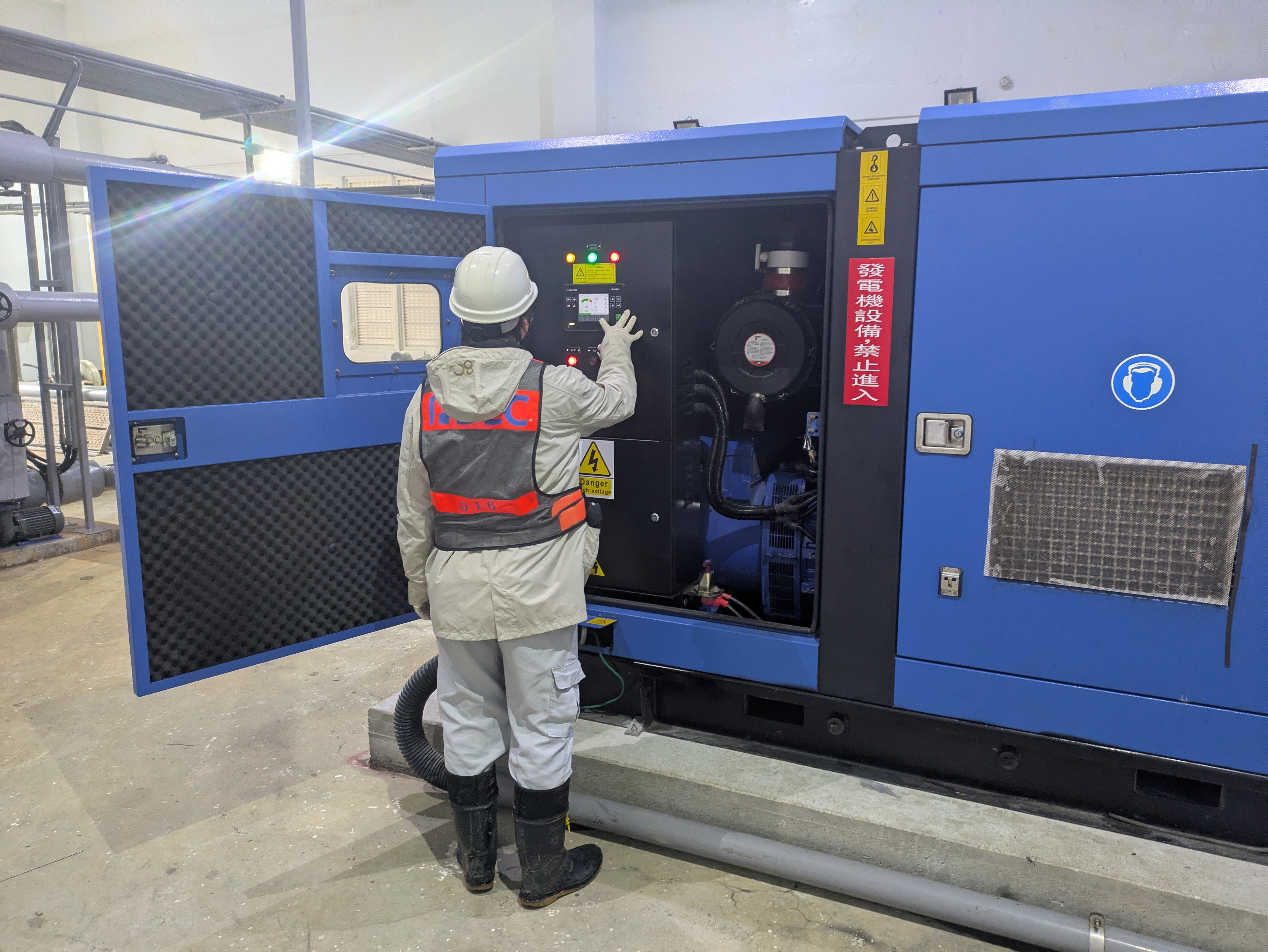 淡水水資源回收中心沼氣發電機 建置容量50 kWp