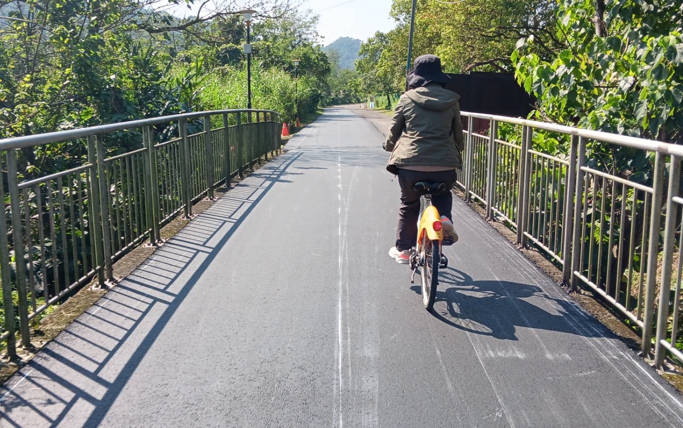  高灘處改善自行車道下陷區域 提升自行車騎乘舒適性