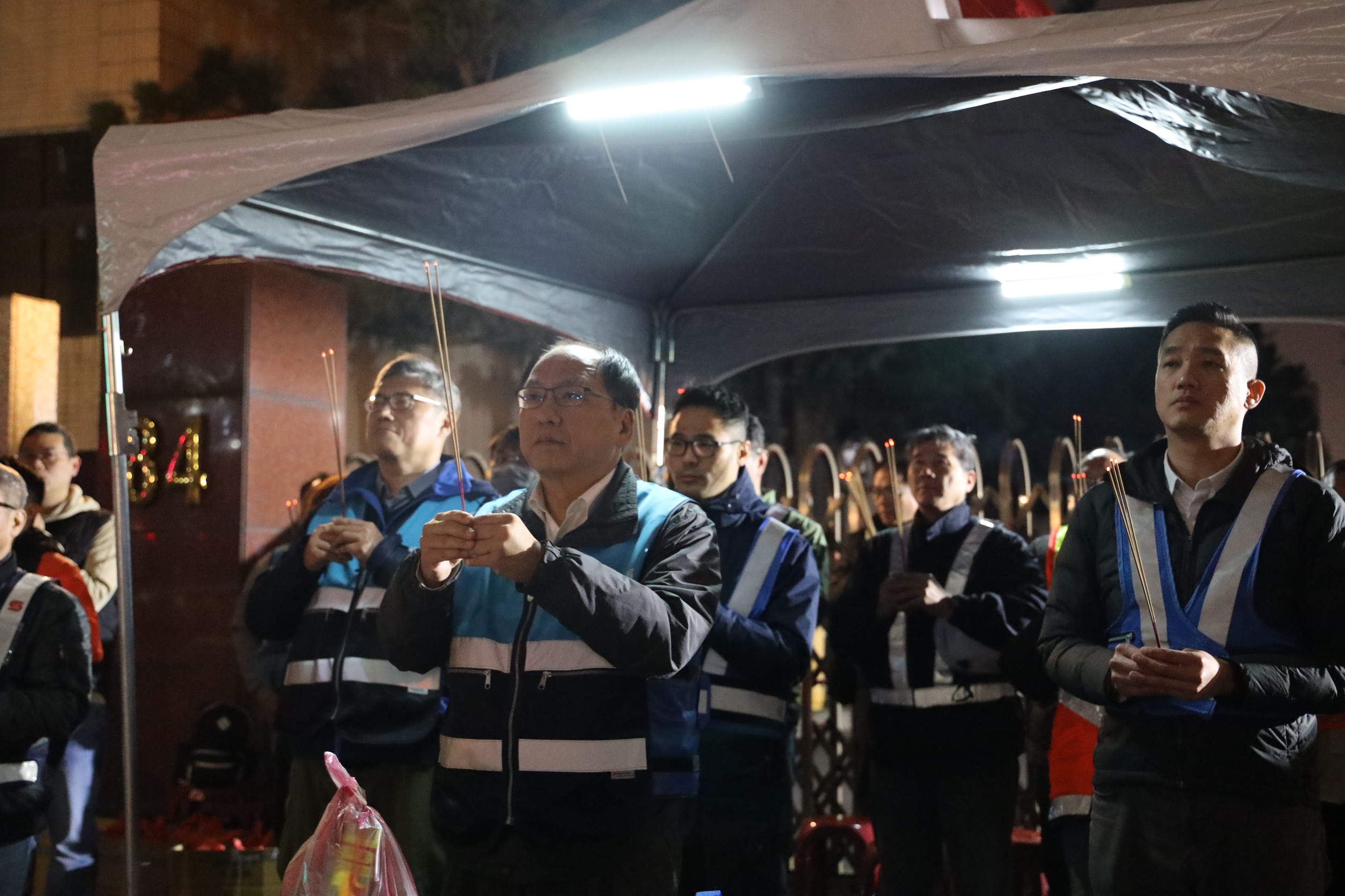 李局長率隊祈福工程順利