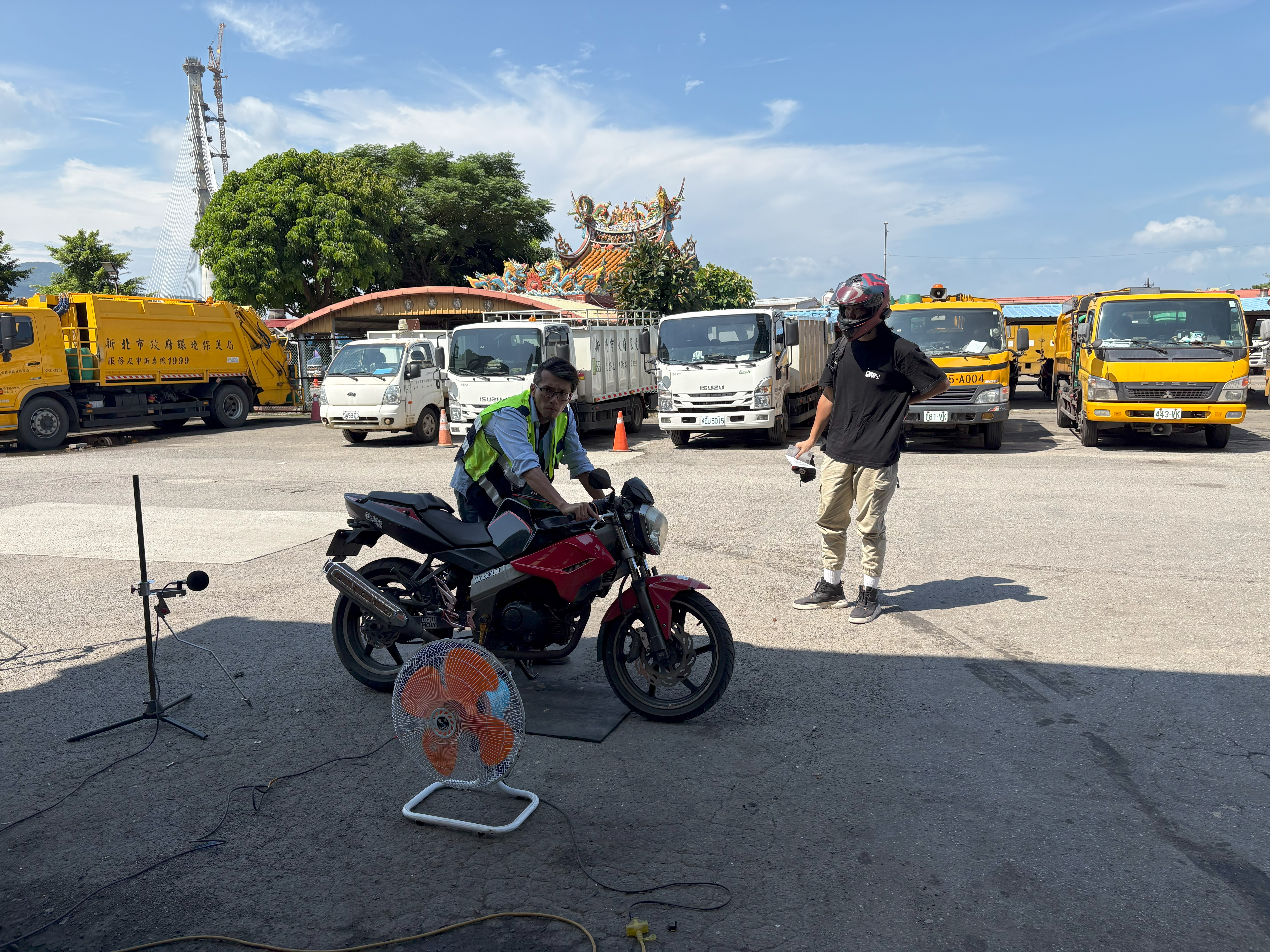 環保局通知車主到檢檢驗車輛噪音