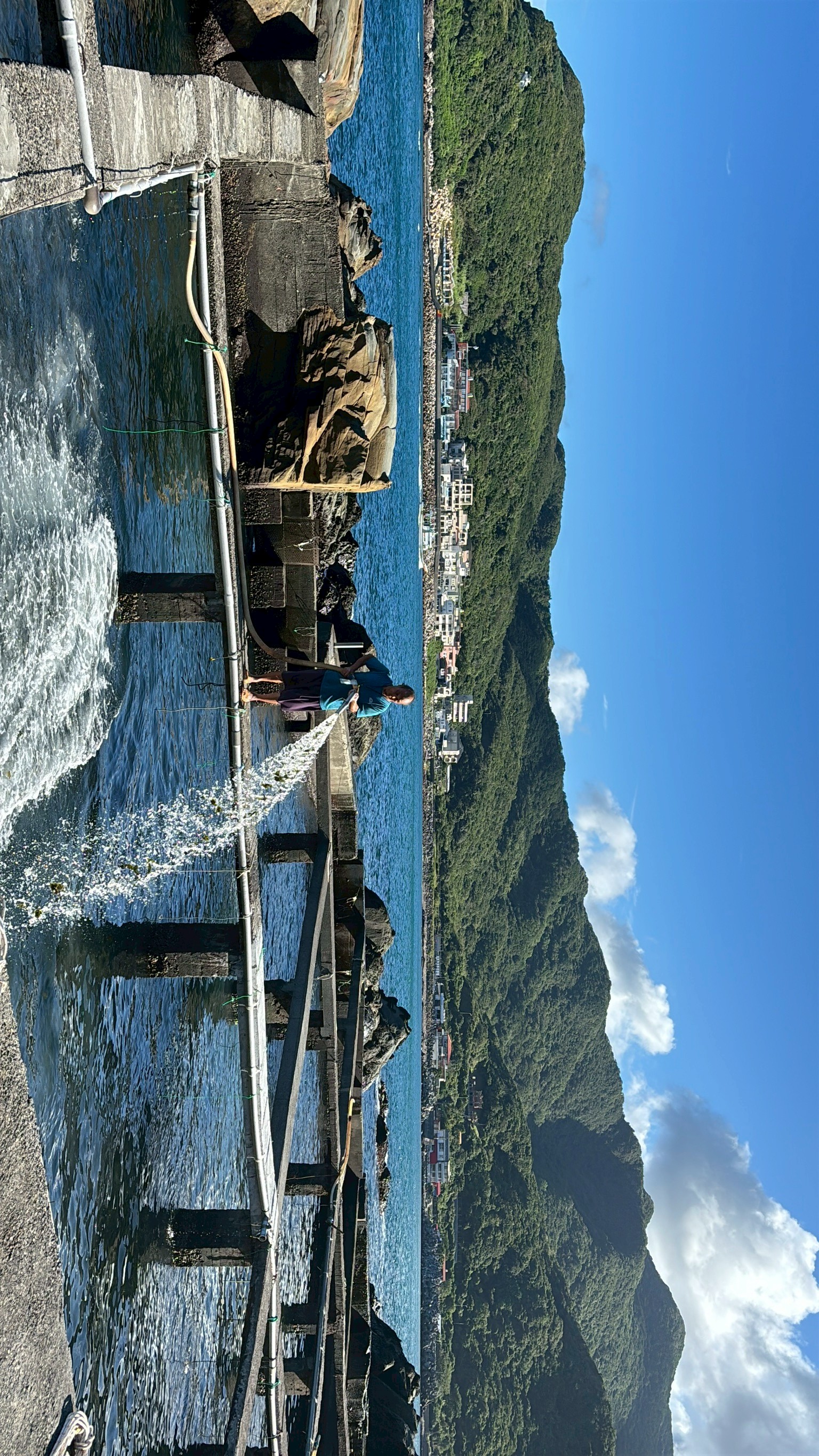 貢寮好山好水，養殖戶向貢寮鮑投餵天然海菜