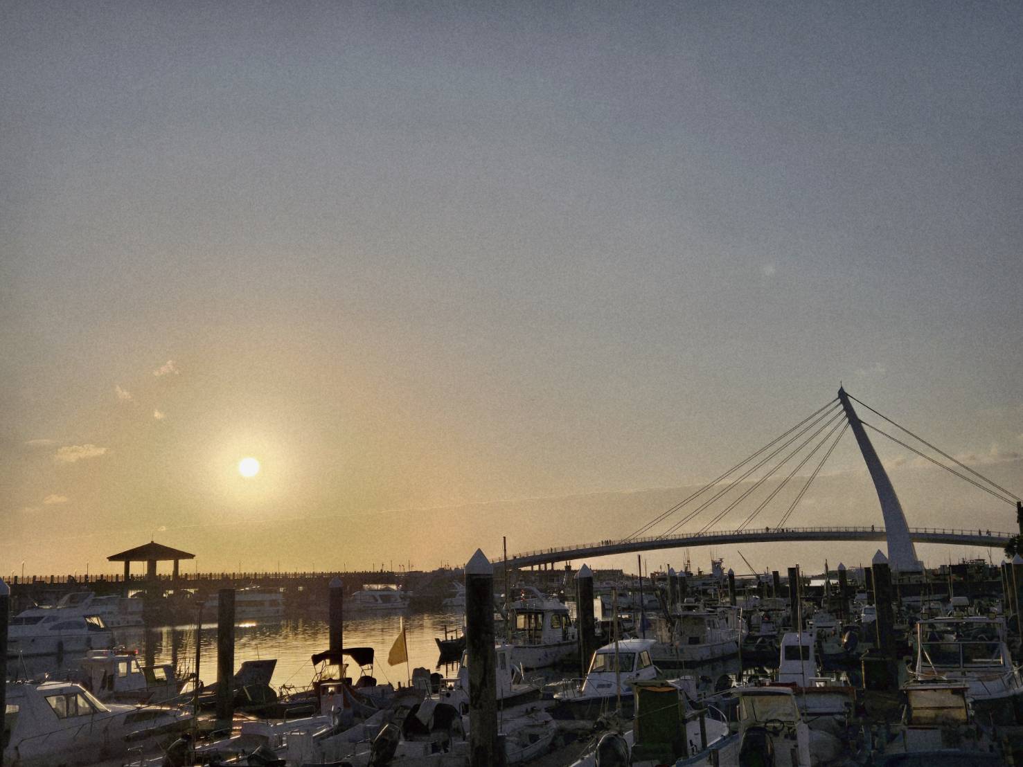 漁人碼頭美麗夕陽