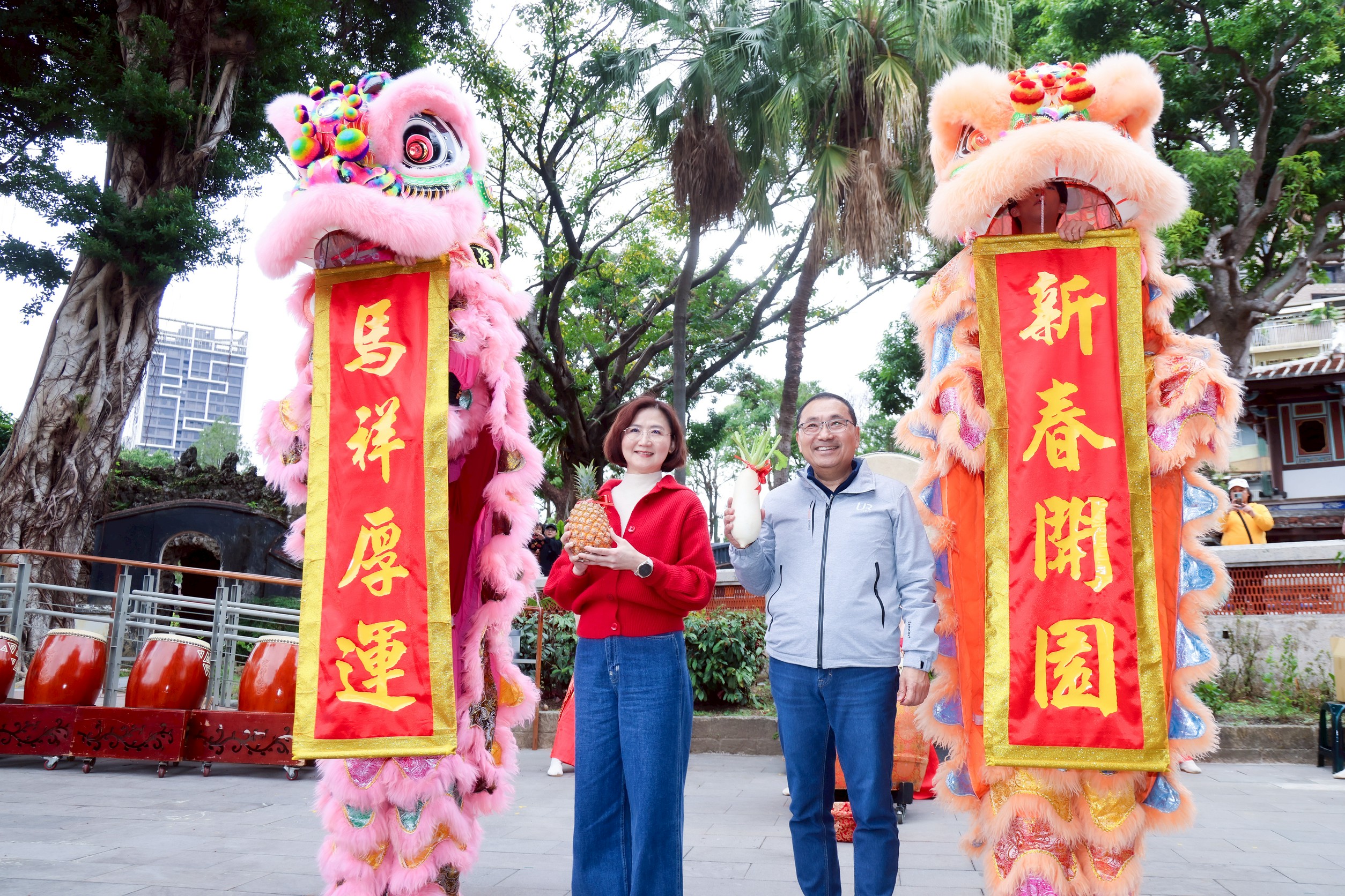 侯友宜表示，適逢林本源園邸的第二期修復工程完畢，歡迎民眾開春來到林家花園感受百年古蹟，享受遊園樂趣。