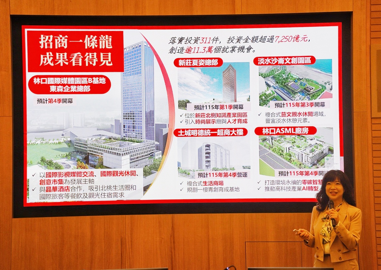 新北市經發局長盛筱蓉25日在市政會議中，以「2026開工大吉 馬力全開 百業齊發」為題提出專案報告。