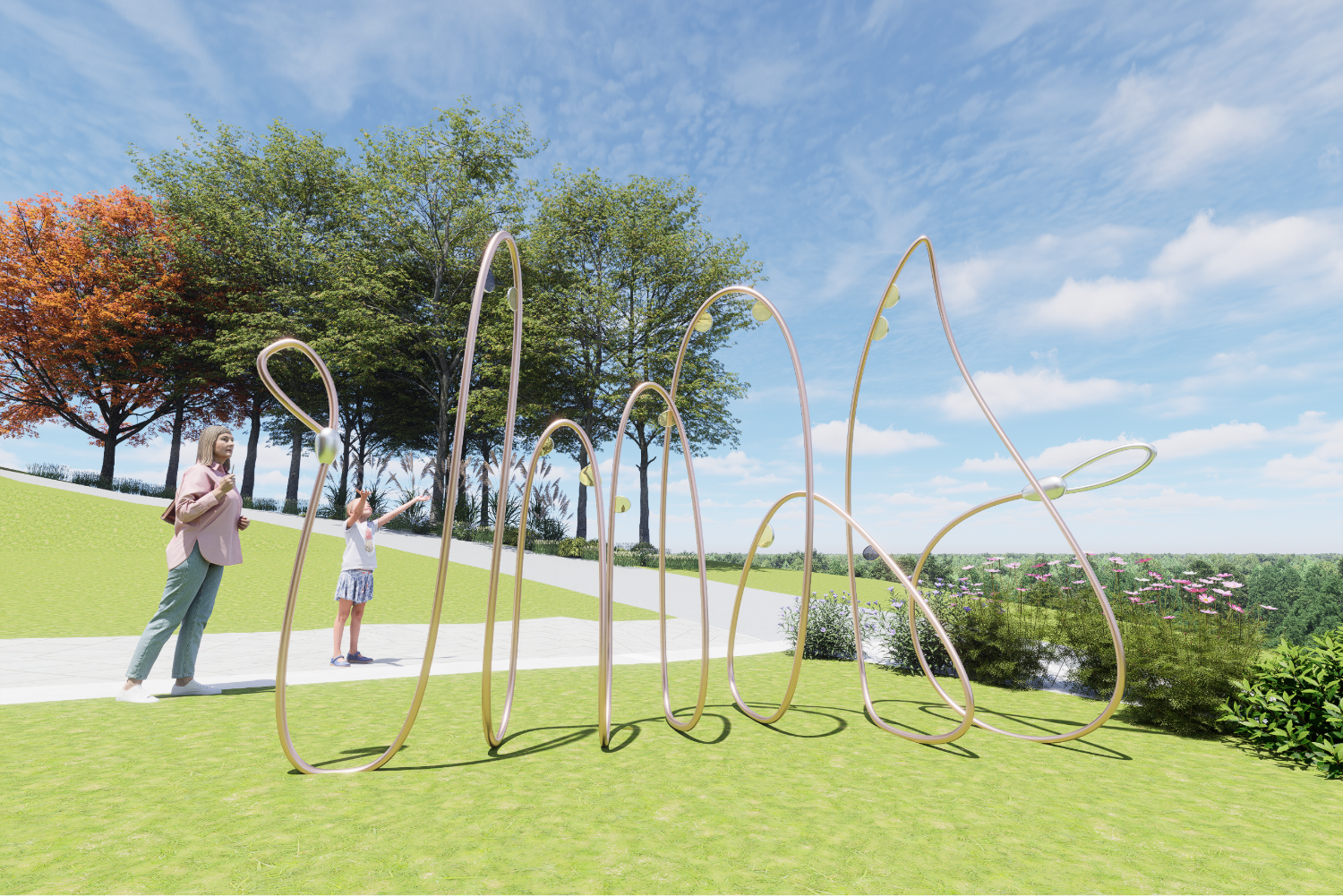  本次公共藝術設置目標結合收容所建築特色與動物福利精神，以「動物、幸福、生命教育」為主題方向