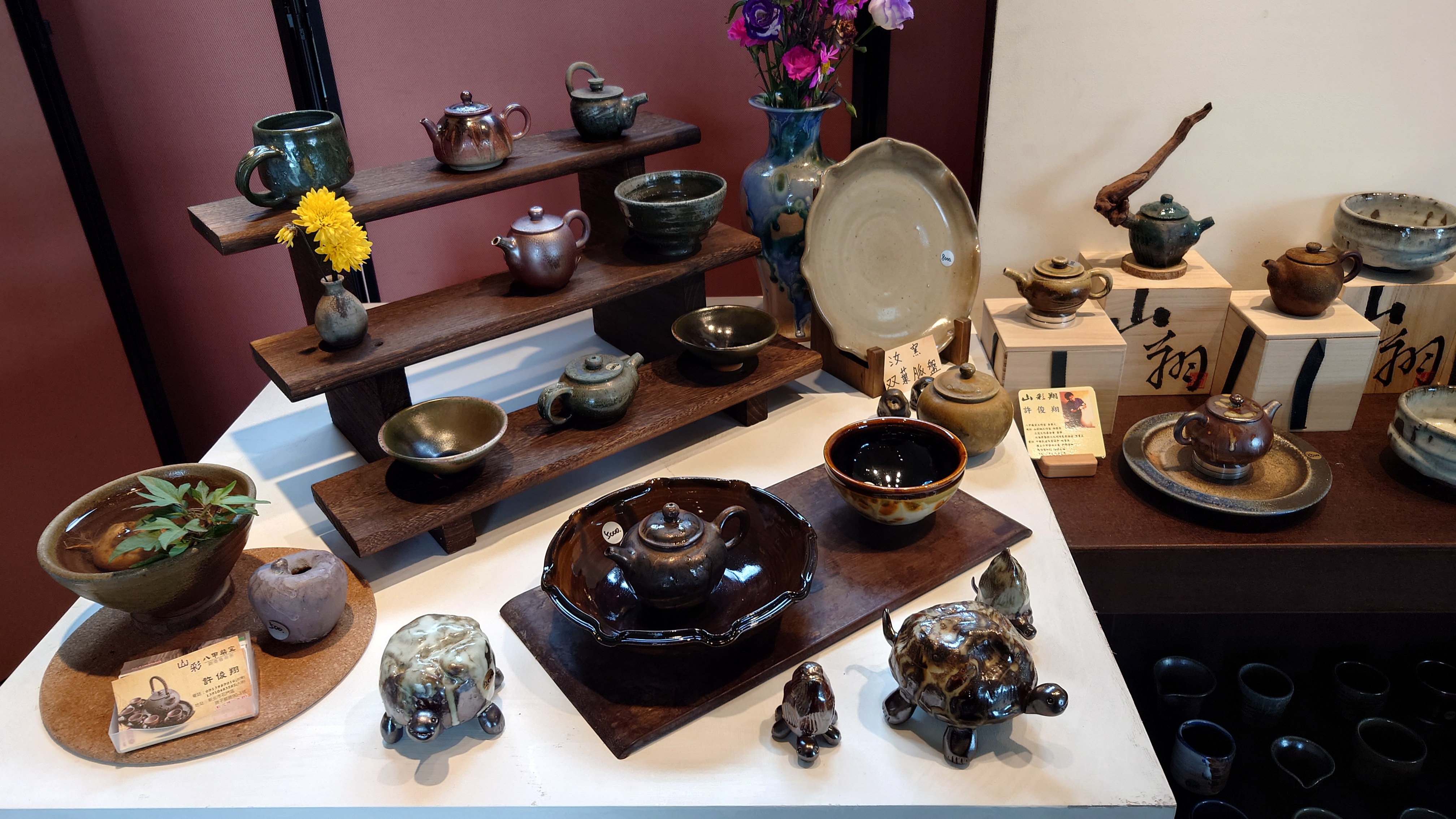 北海岸藝術文化創意發展協會展出柴燒、天目與青花志野等陶藝作品(2)