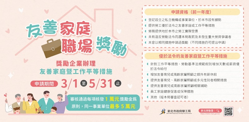 友善家庭職場獎勵DM