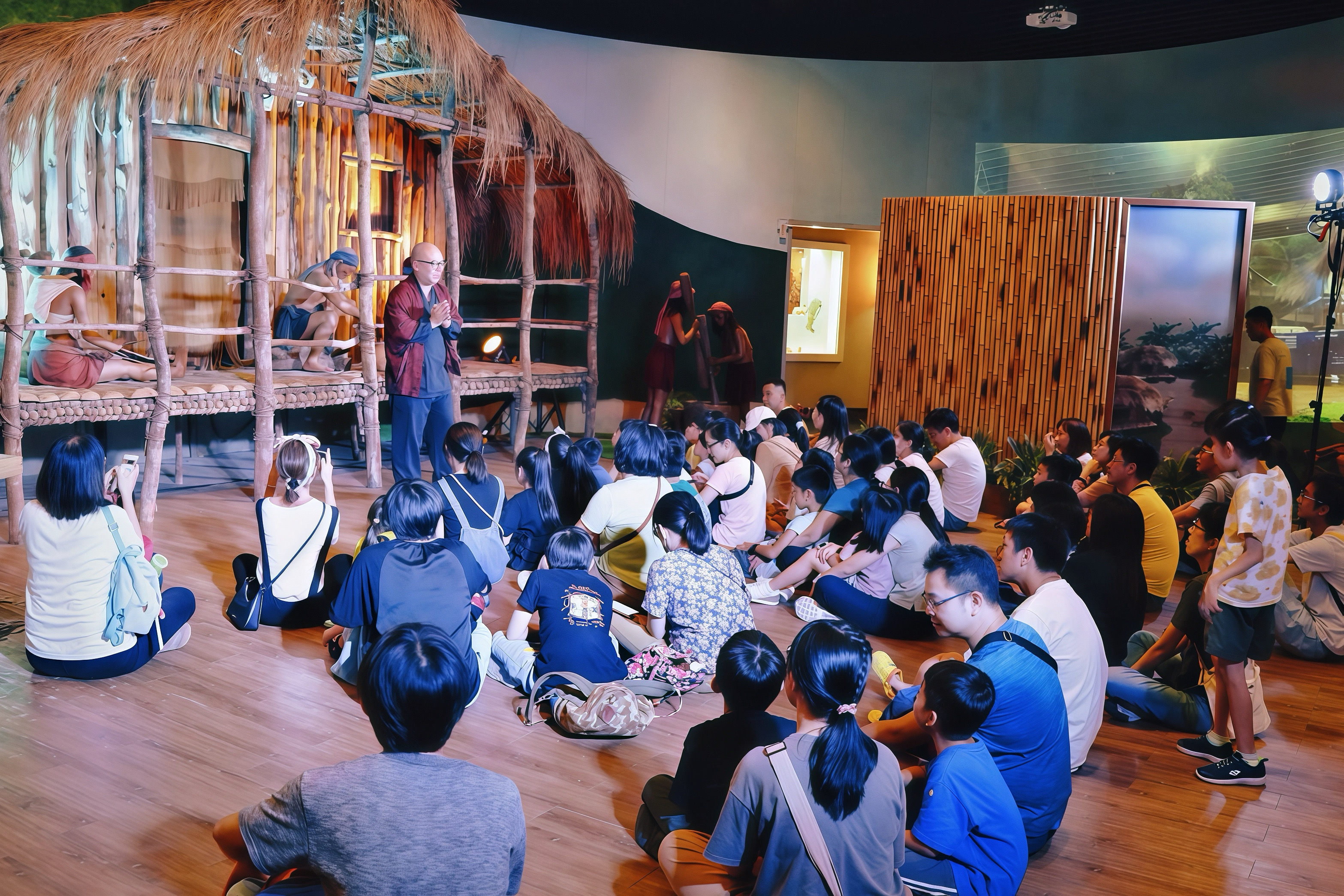 推出全台語「夜宿博物館」活動，結合喜劇詮釋史前交易文化。