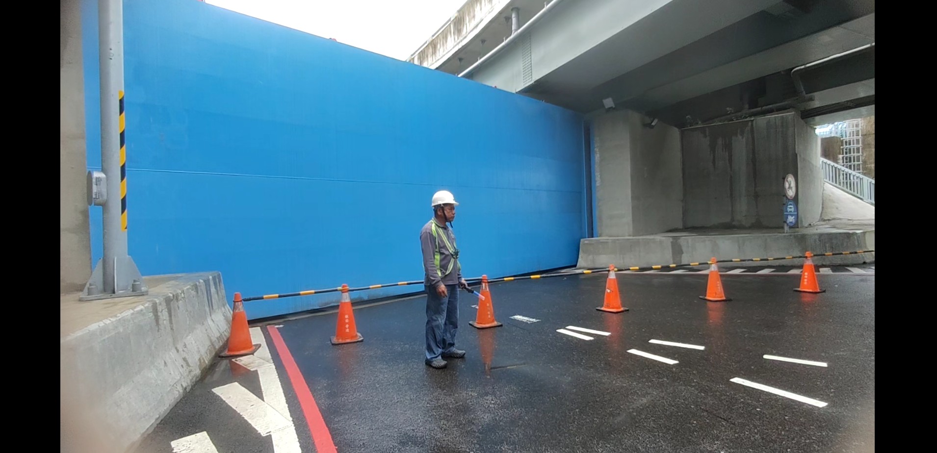 三鶯大橋陸閘關閉位置