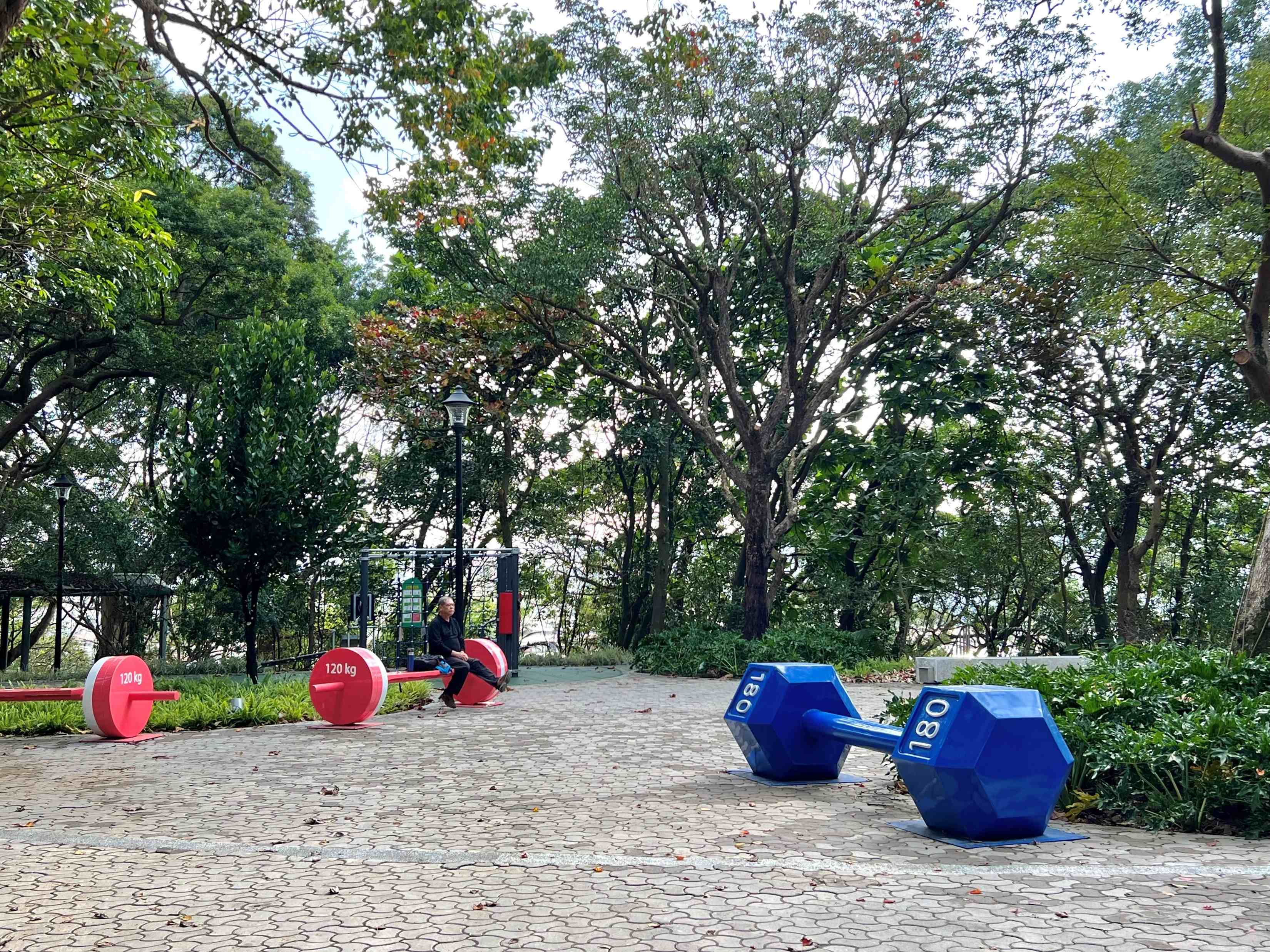 中和嘉穗公園以「城市森林健身房」為概念，多層次綠帶圍塑出遊戲場域最佳的城市覓境