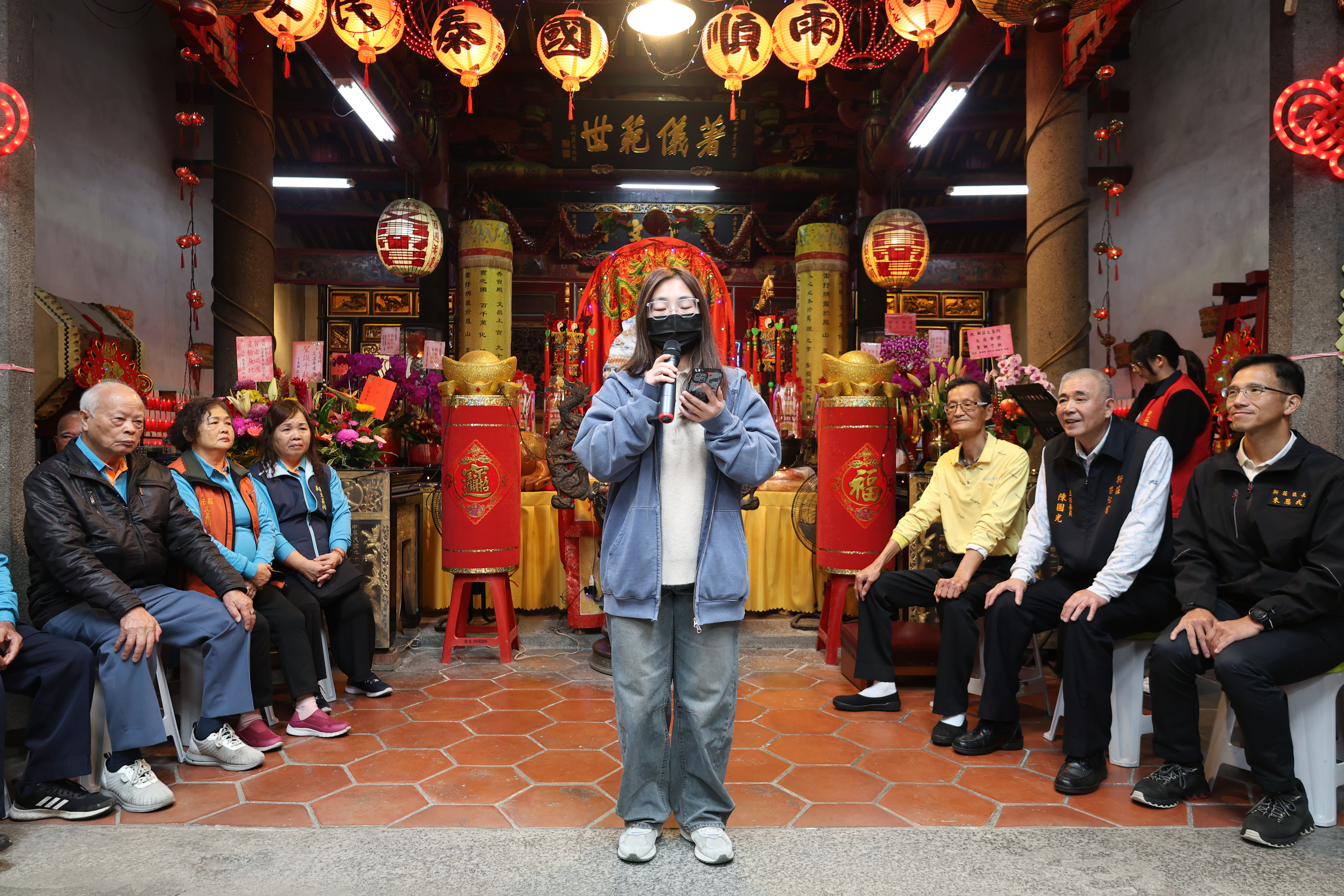 獲獎學子代表蔡同學致詞