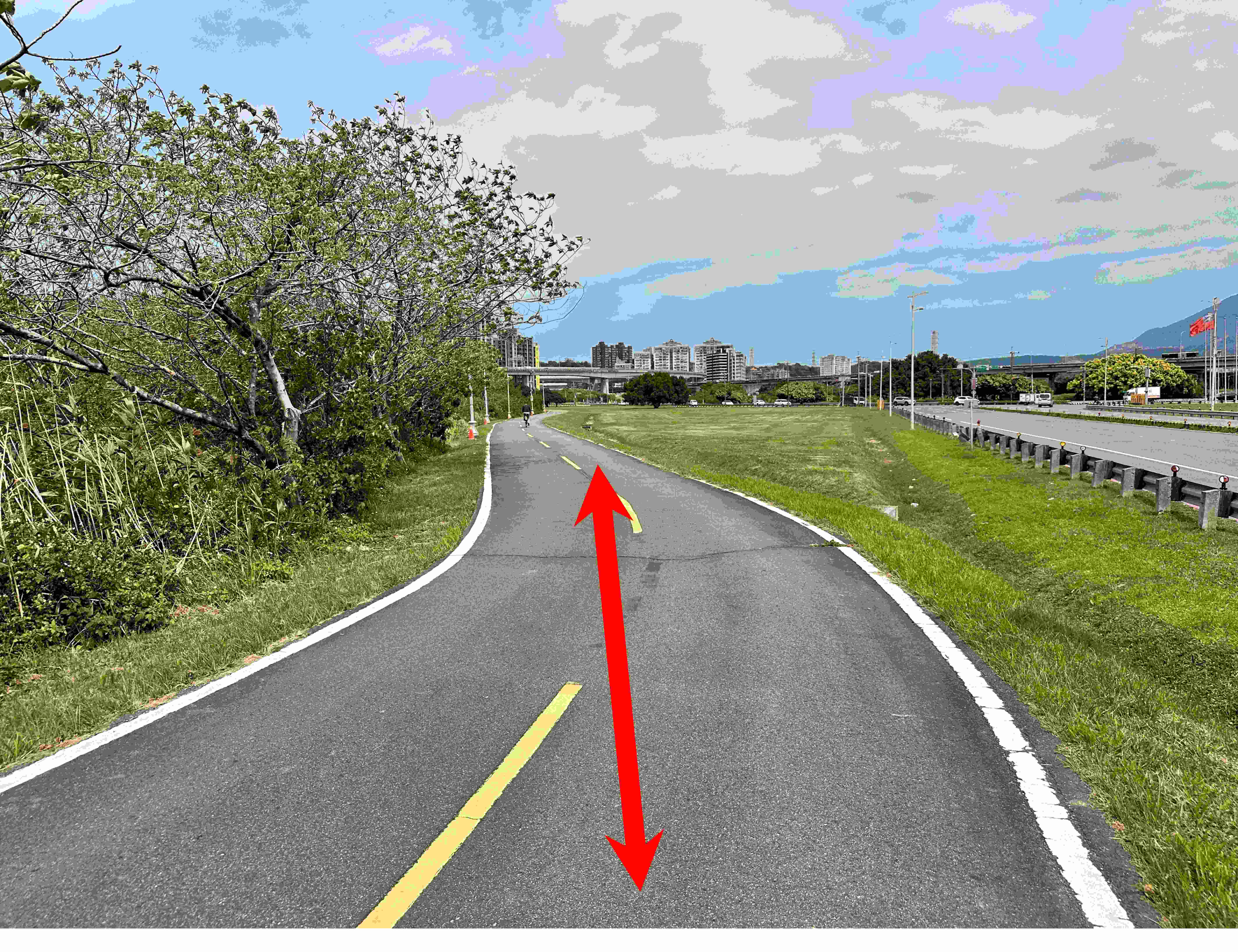  (A)疏洪一路旁自行車道