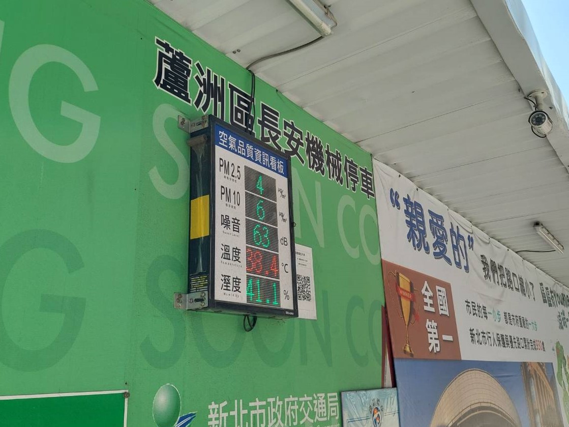 工地空品及噪音顯示面板