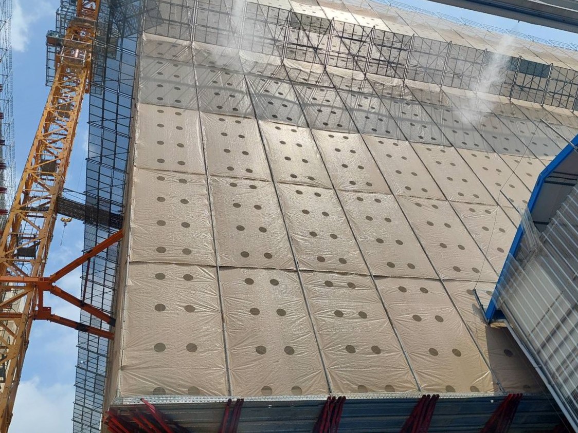 工地建築結構體覆蓋防塵網