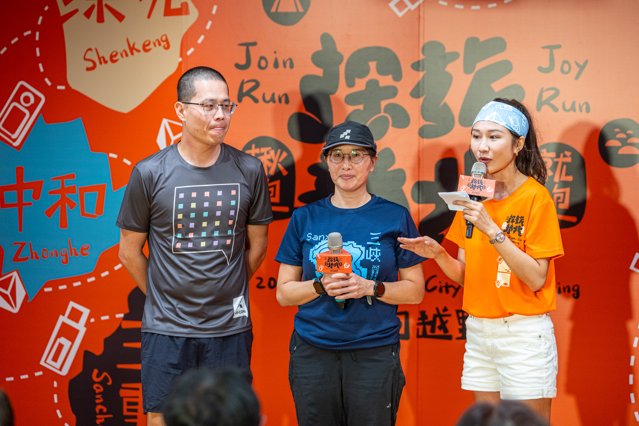 邀請連續三年完成13區賽事的全勤跑者到場分享心得，細數如何透過定向越野重新認識新北。