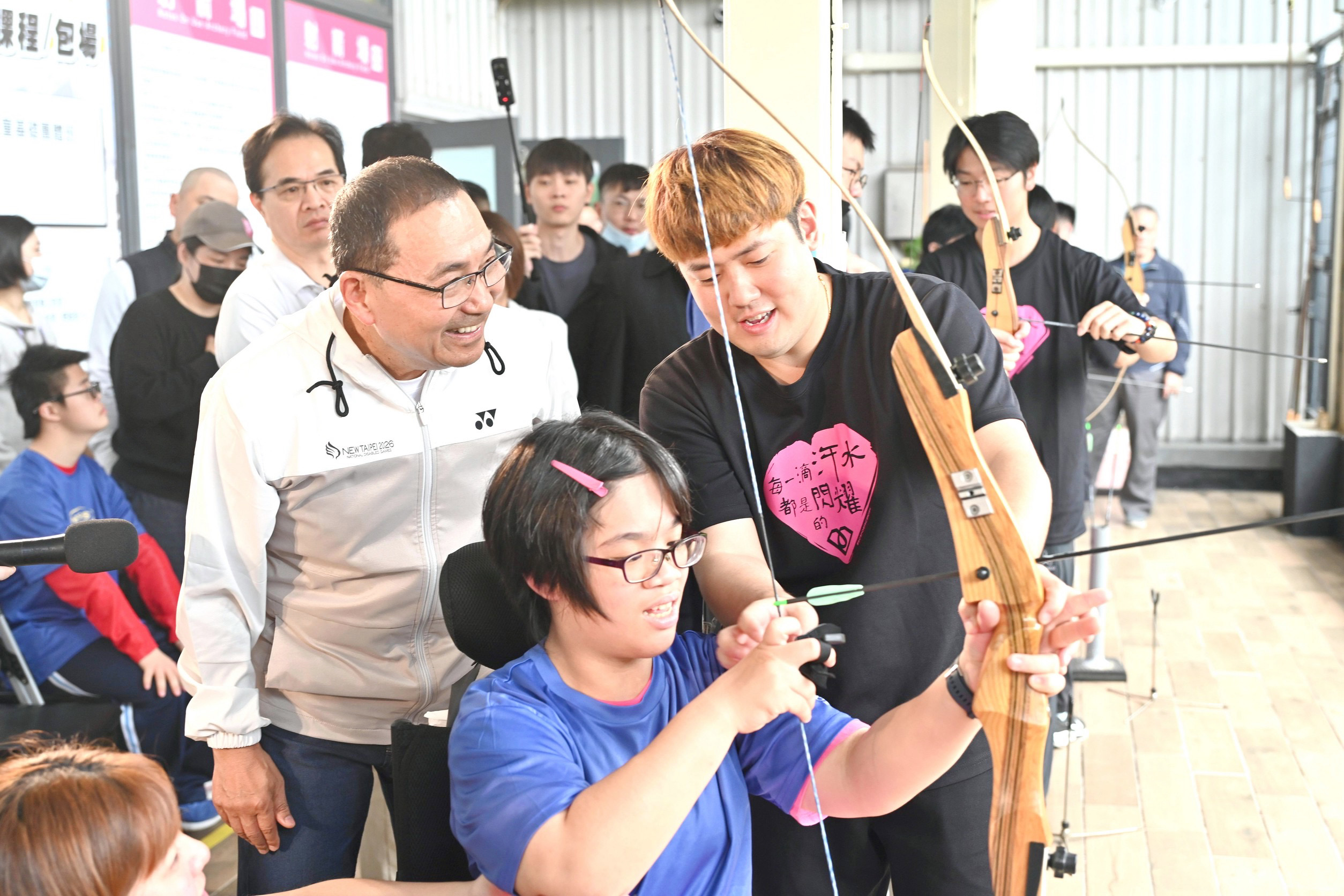 侯友宜說，運動平權及城市共融是一座城市進步的重要象徵，新北市不斷朝這個目標努力，期待所有來到新北市參賽的選手都能在競技中享受比賽。