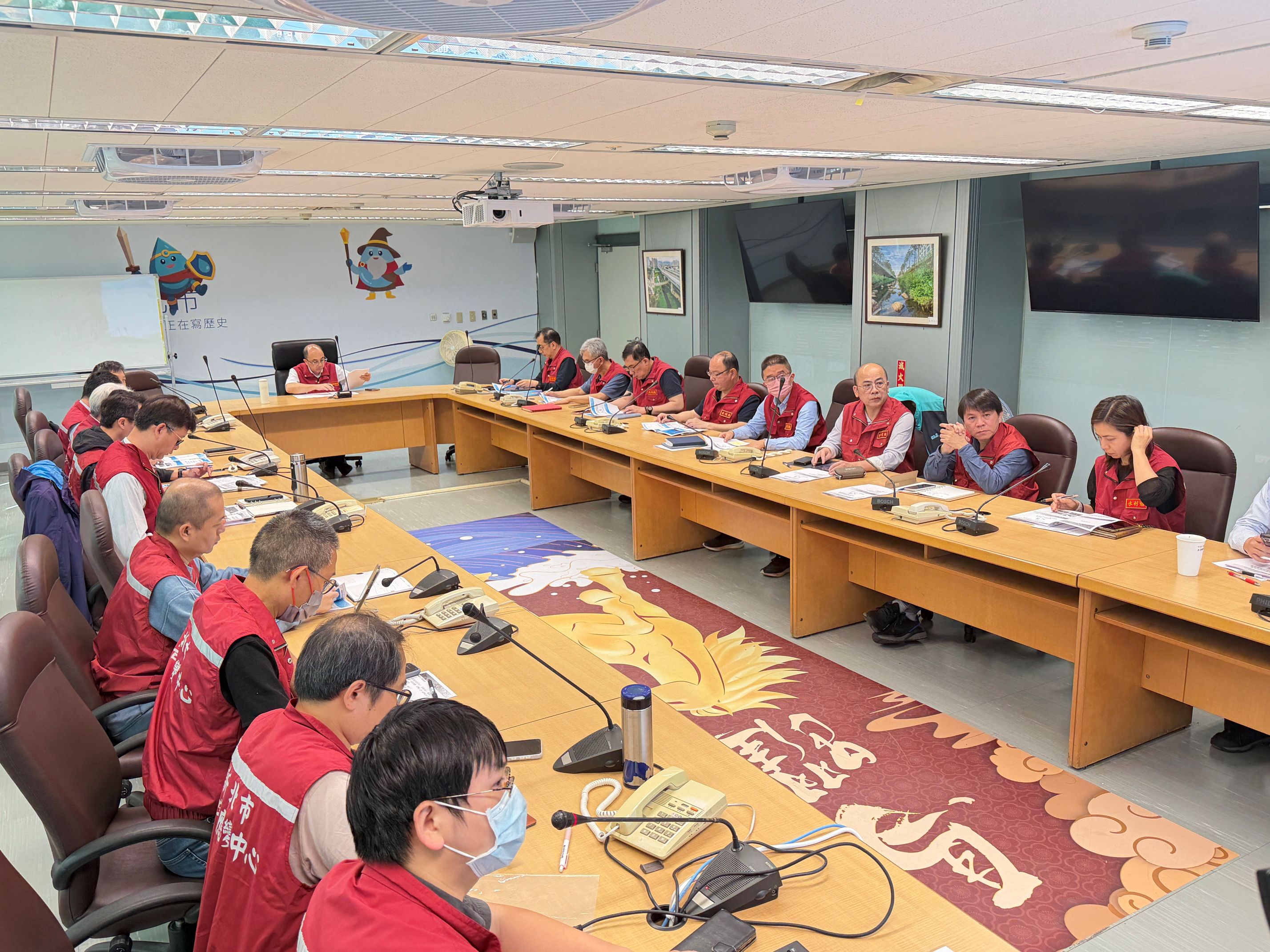 水利局今(2)日由局長宋德仁主持召開防汛整備會議