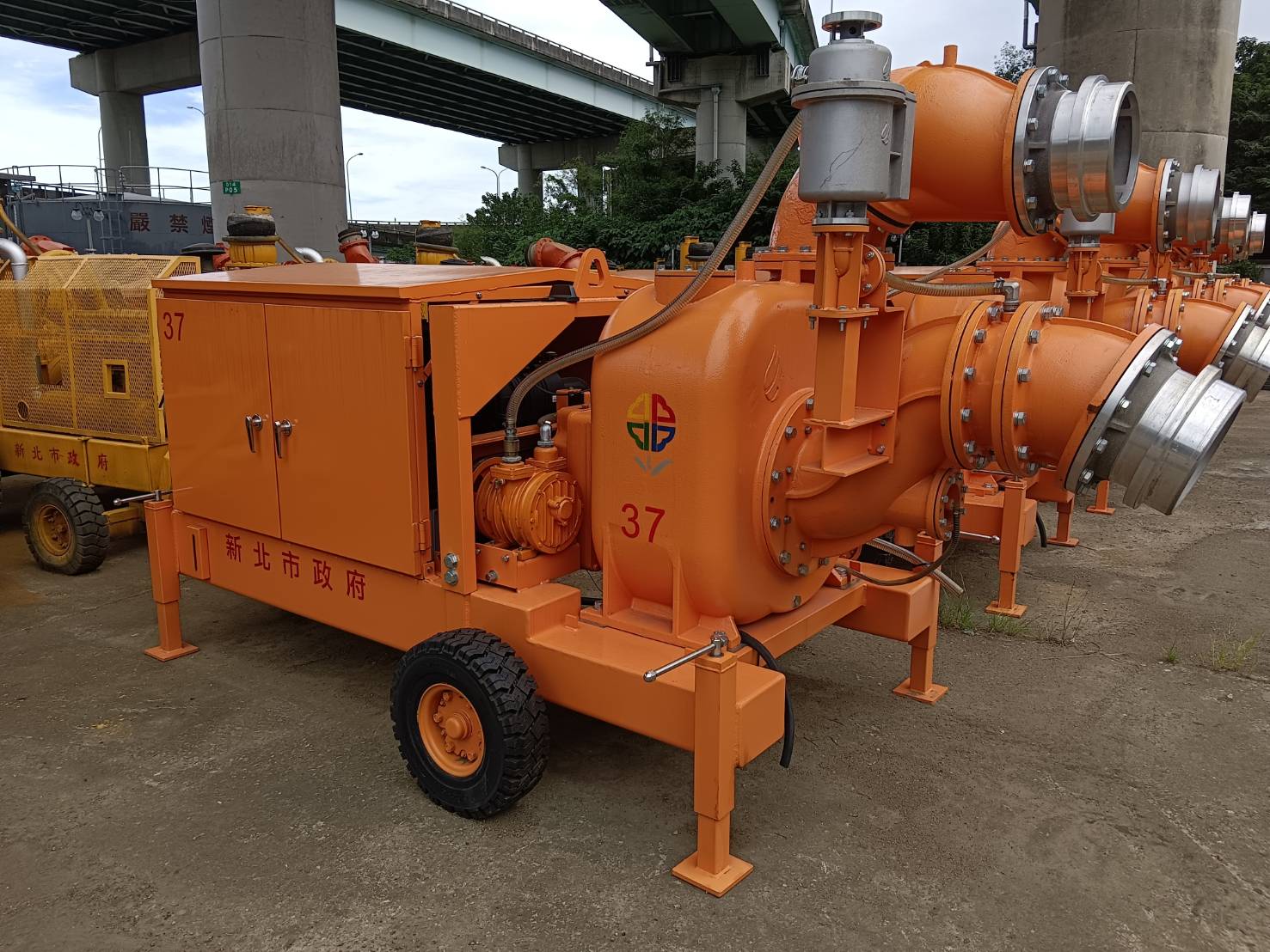 針對地勢低漥及易積淹水處 80台移動式抽水機已保養完成全面備戰