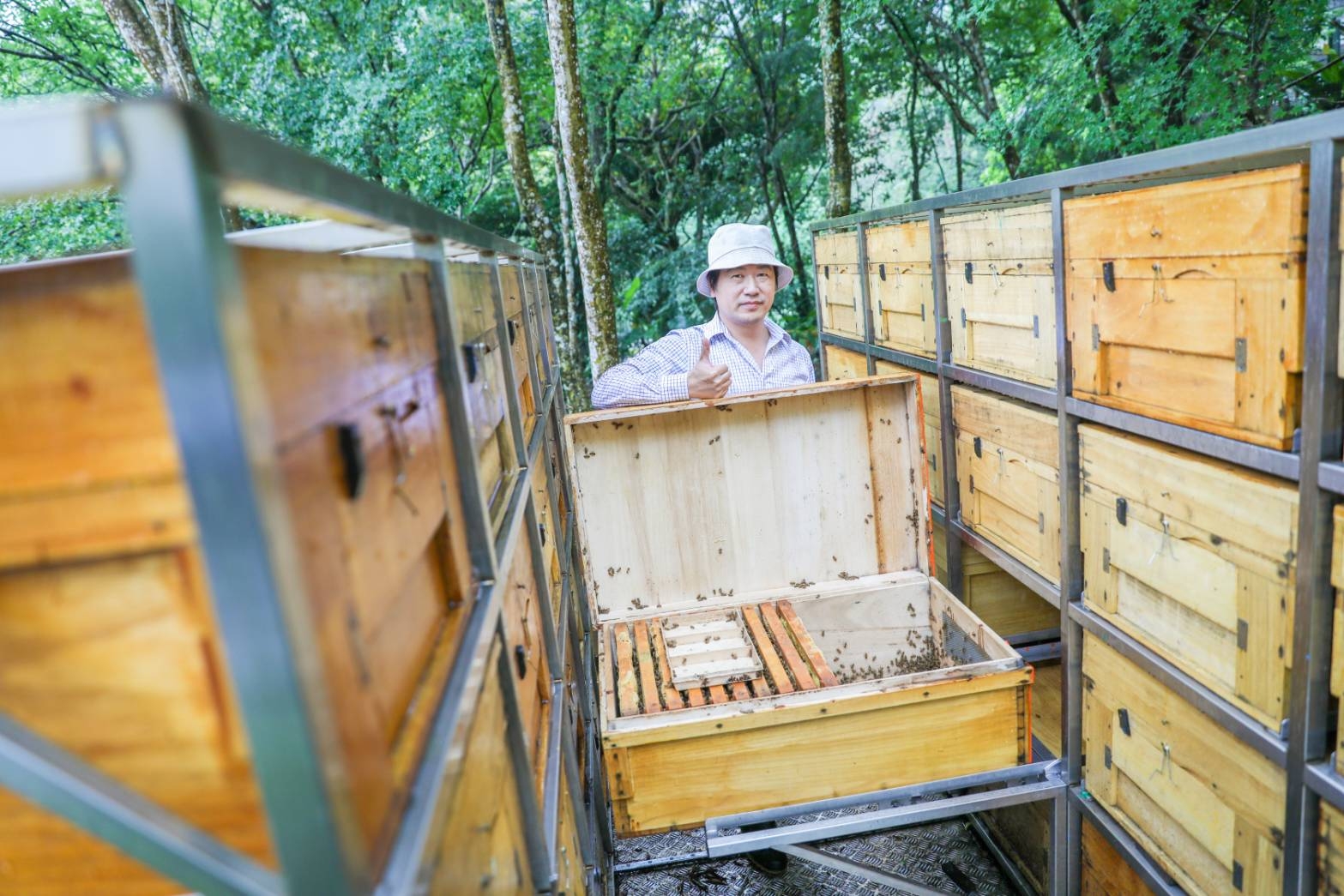 「蜂樺蜂蜜」第三代負責人陳冠樺，將「傳統生產」與「體驗教育」深度結合，致力透過互動參與，引導大眾認同農產品背後的職人精神與永續價值