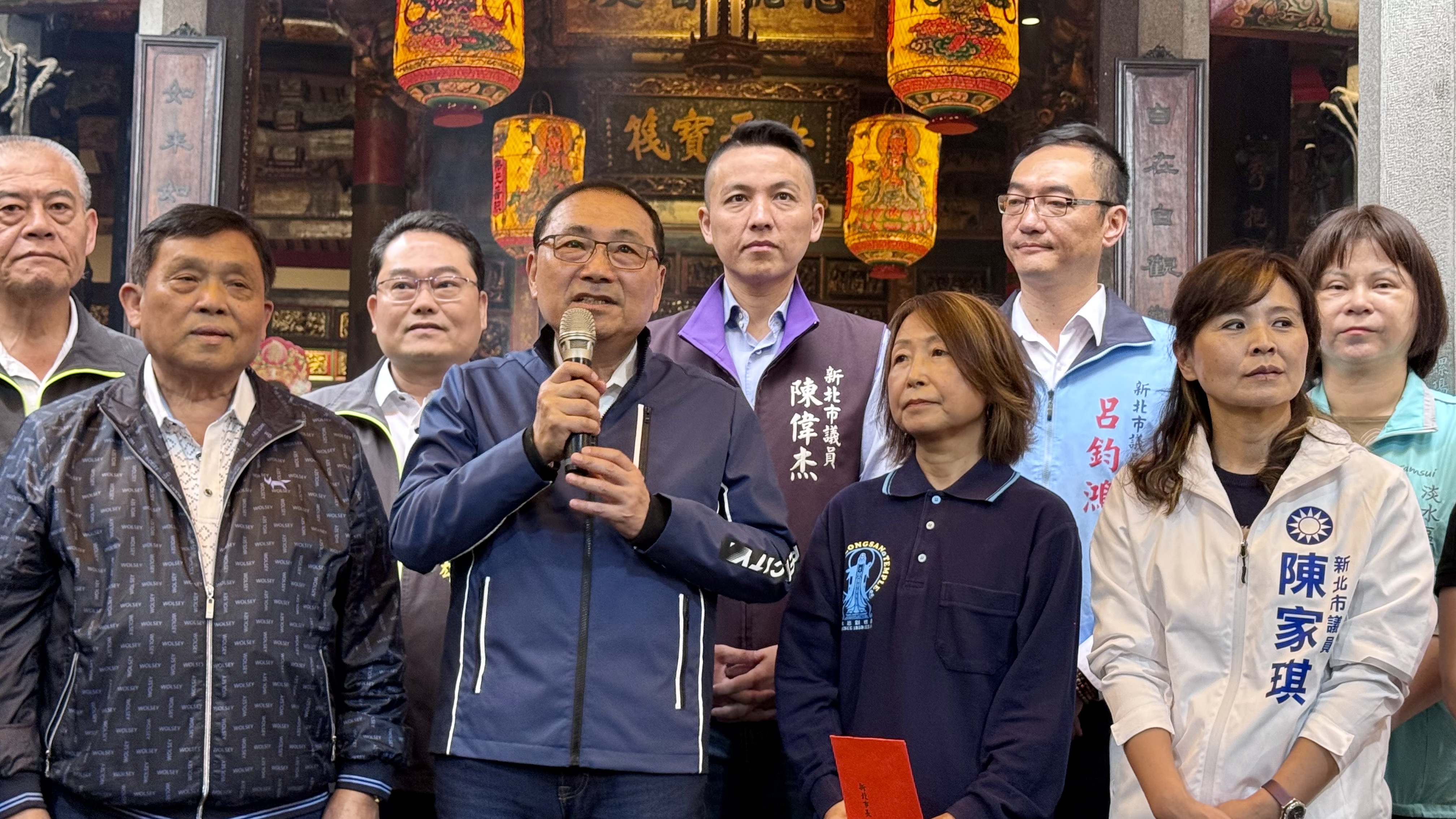 侯友宜感謝菩薩庇佑淡水越來越好