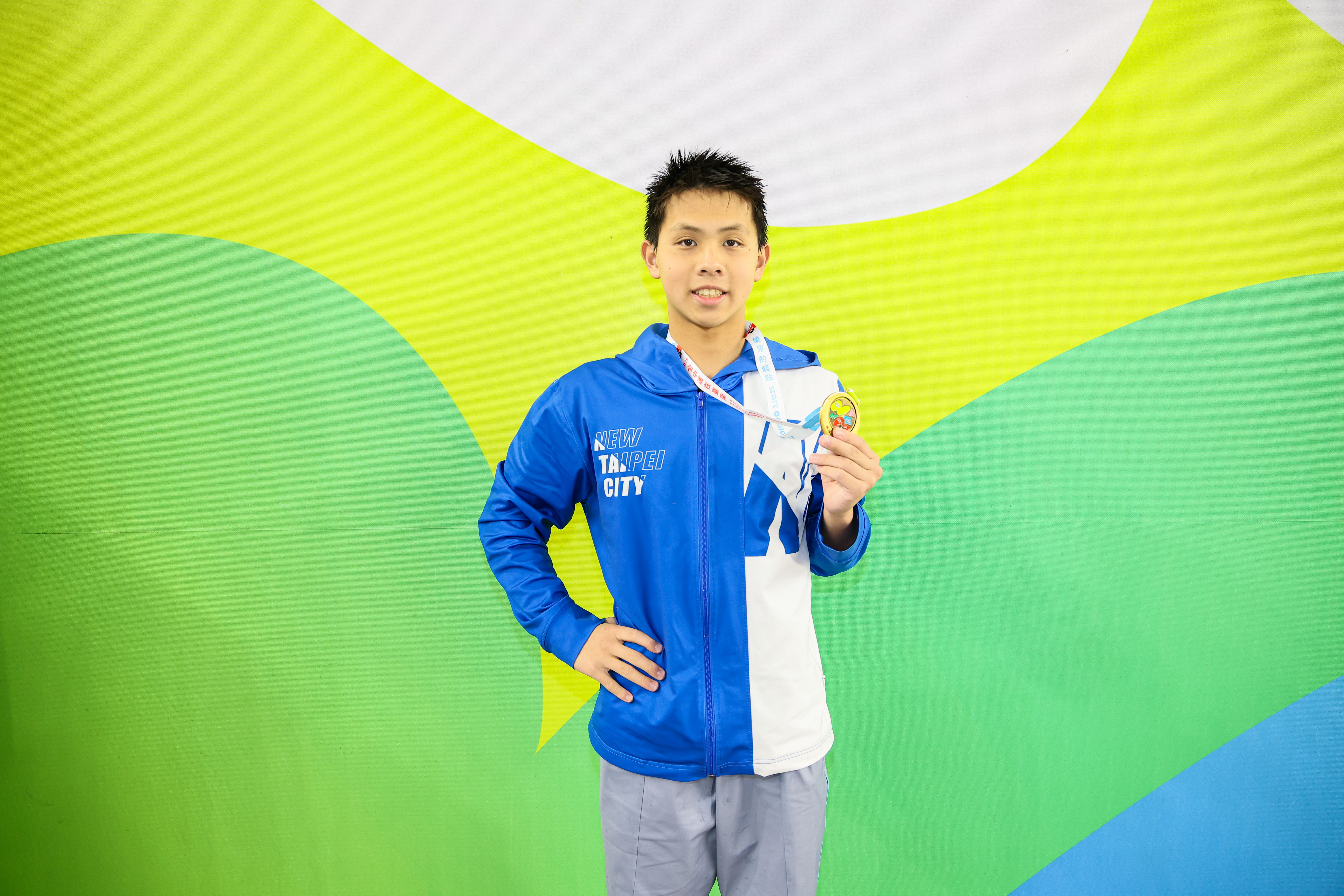 新北林口國中游泳選手蘇柏陵將挑戰115全中運三冠王