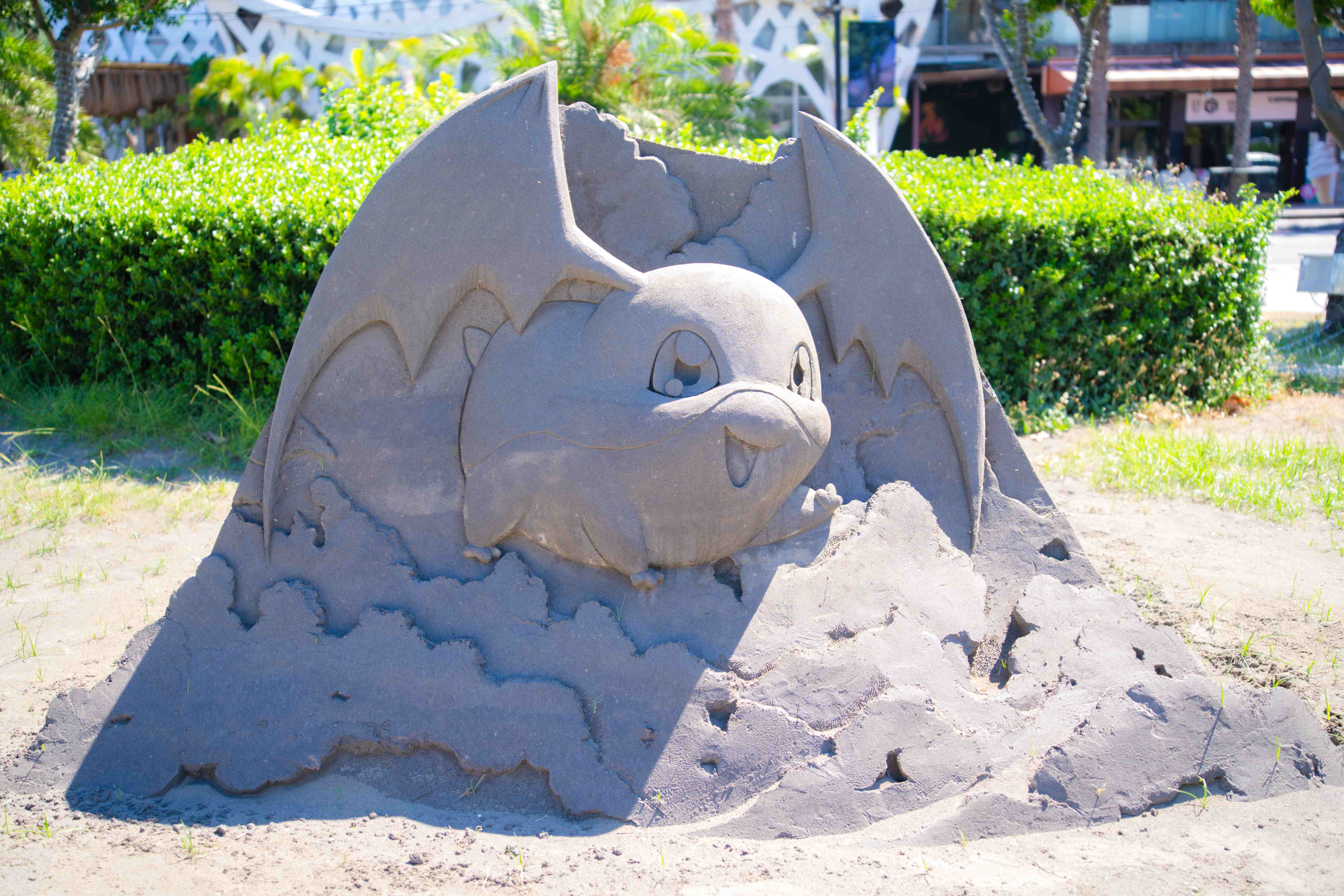 可愛的巴達獸也曾造訪過八里左岸