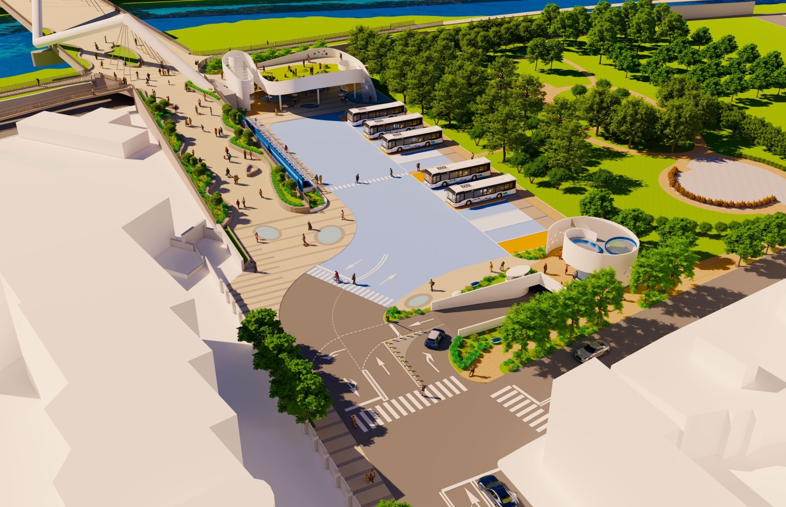 三峽長福停車場將設置16格大型車停車位及198格汽車停車位