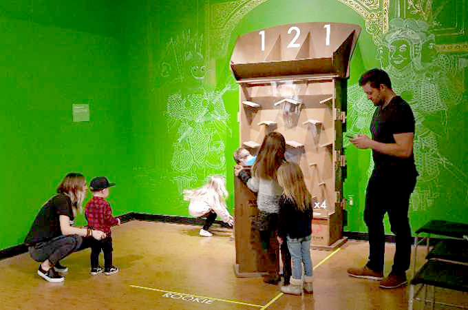  美國達文西博物館綠色英雄特展在2019.01.21-25展出張宇文「心投意合」大型環保教育遊具