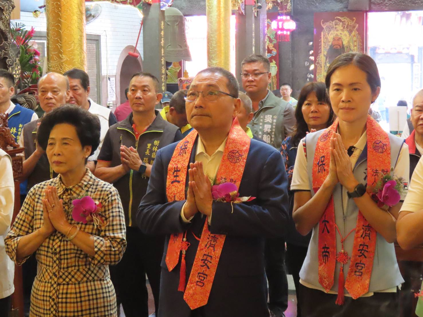 新北市樹林濟安宮保生大帝文化祭今(18)日開鑼，市長侯友宜特別出席與會。