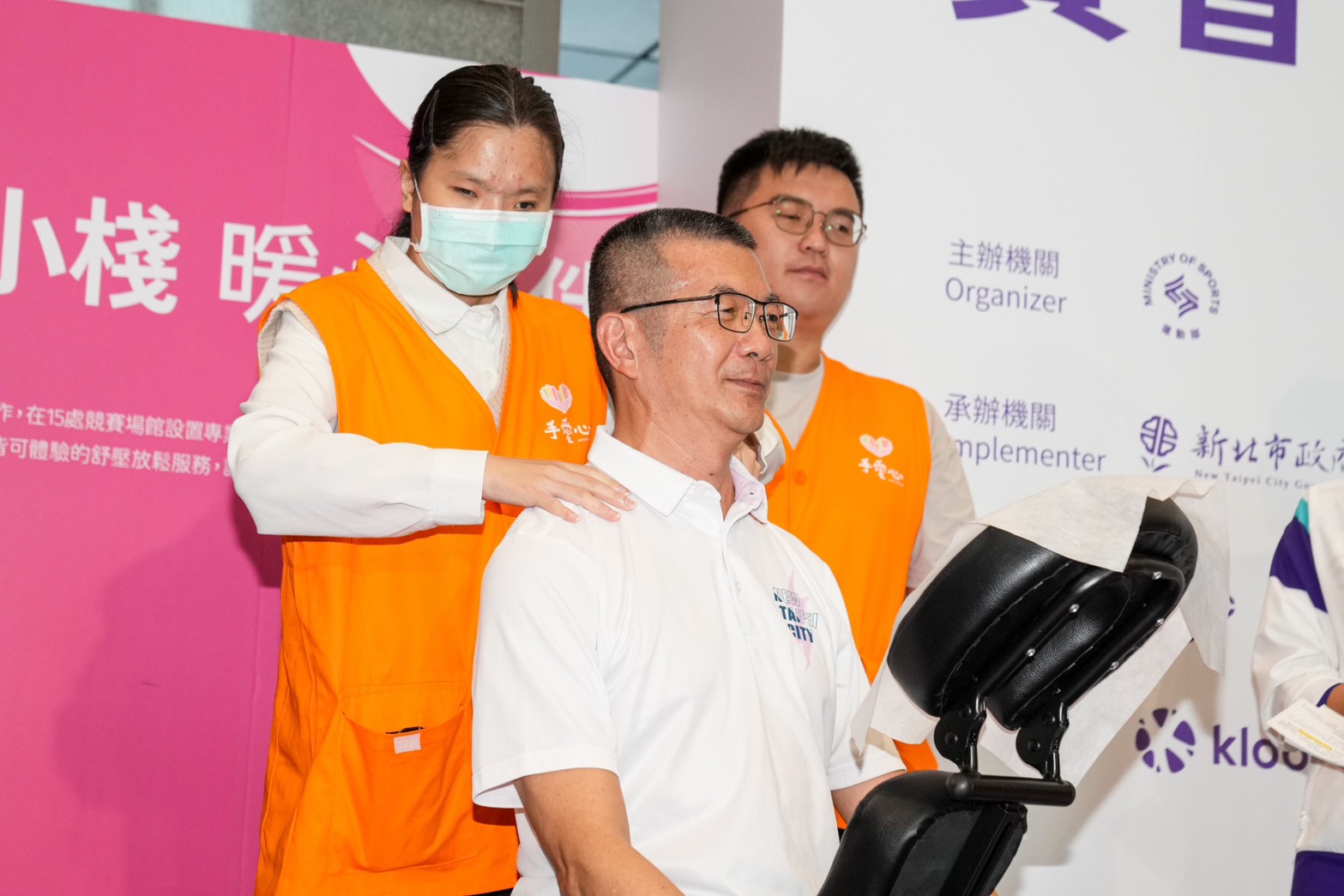 《115全障運》在15處競賽場館設置「按摩小棧」 提供選手、志工及工作人員紓壓按摩服務