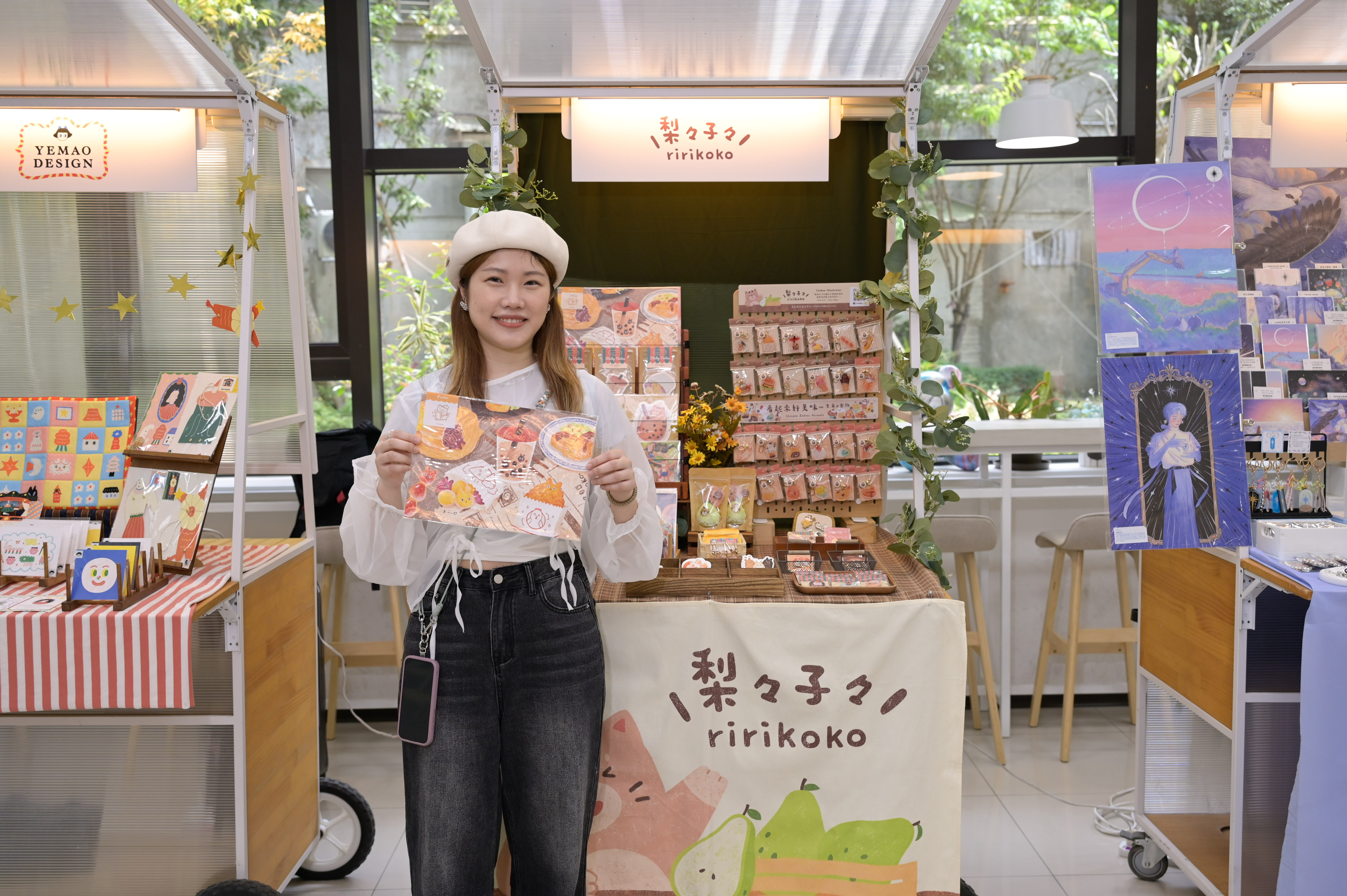 新北市青年局將率領「ririkoko梨々子々」前往馬來西亞吉隆坡插畫展（圖中為品牌負責人梨子）