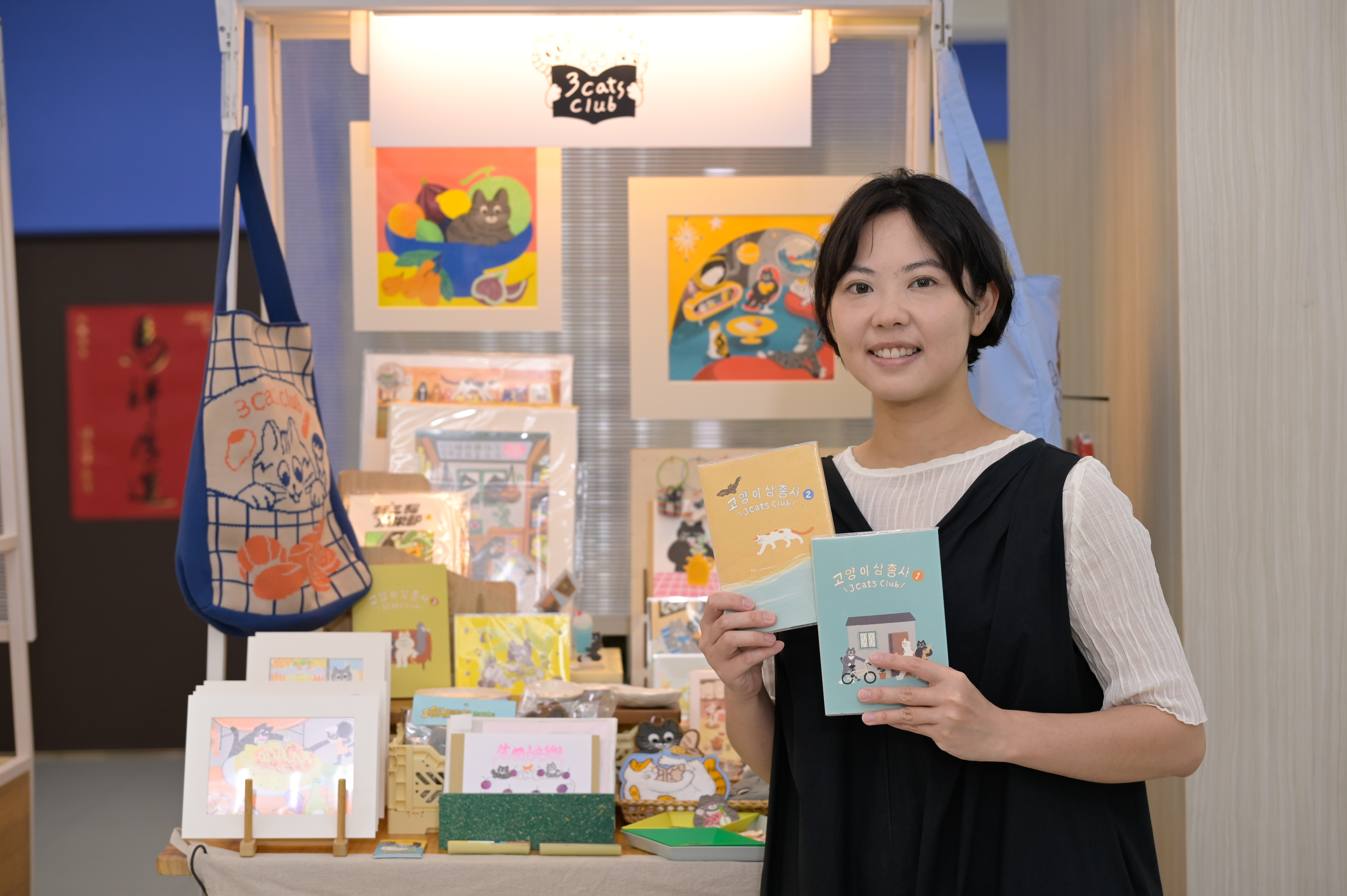 新北市青年局將率領「三貓俱樂部」將前往馬來西亞吉隆坡插畫展（圖中為品牌負責人咪仔）。