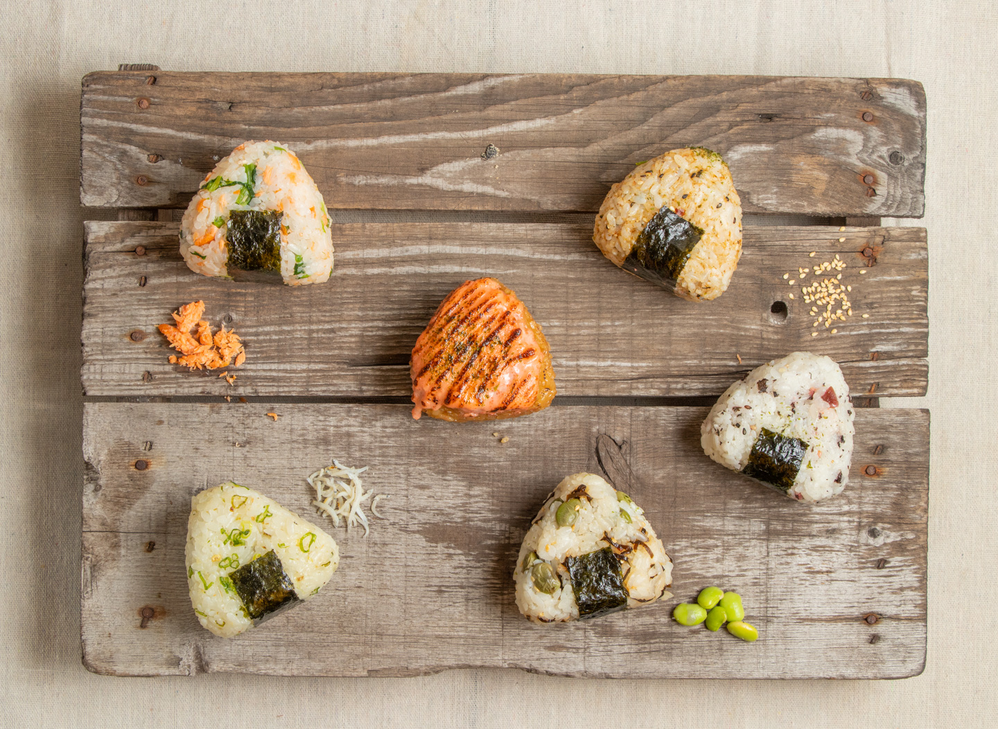 「流聲市集」涵蓋特色餐飲，像是選用台灣東部越光米、口感溫潤療癒的「福仙丸」。