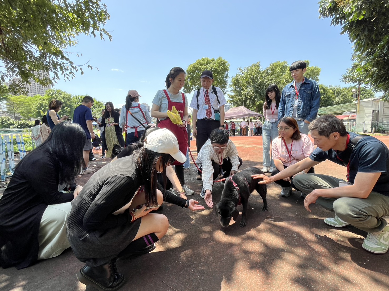 學員們學習跟愛撒嬌的小樂互動