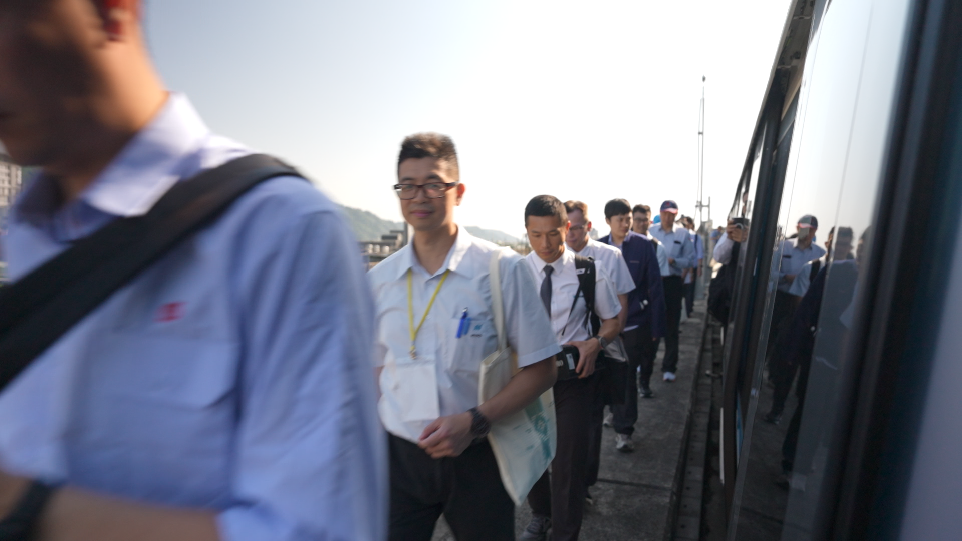 模擬演練乘客疏散情形