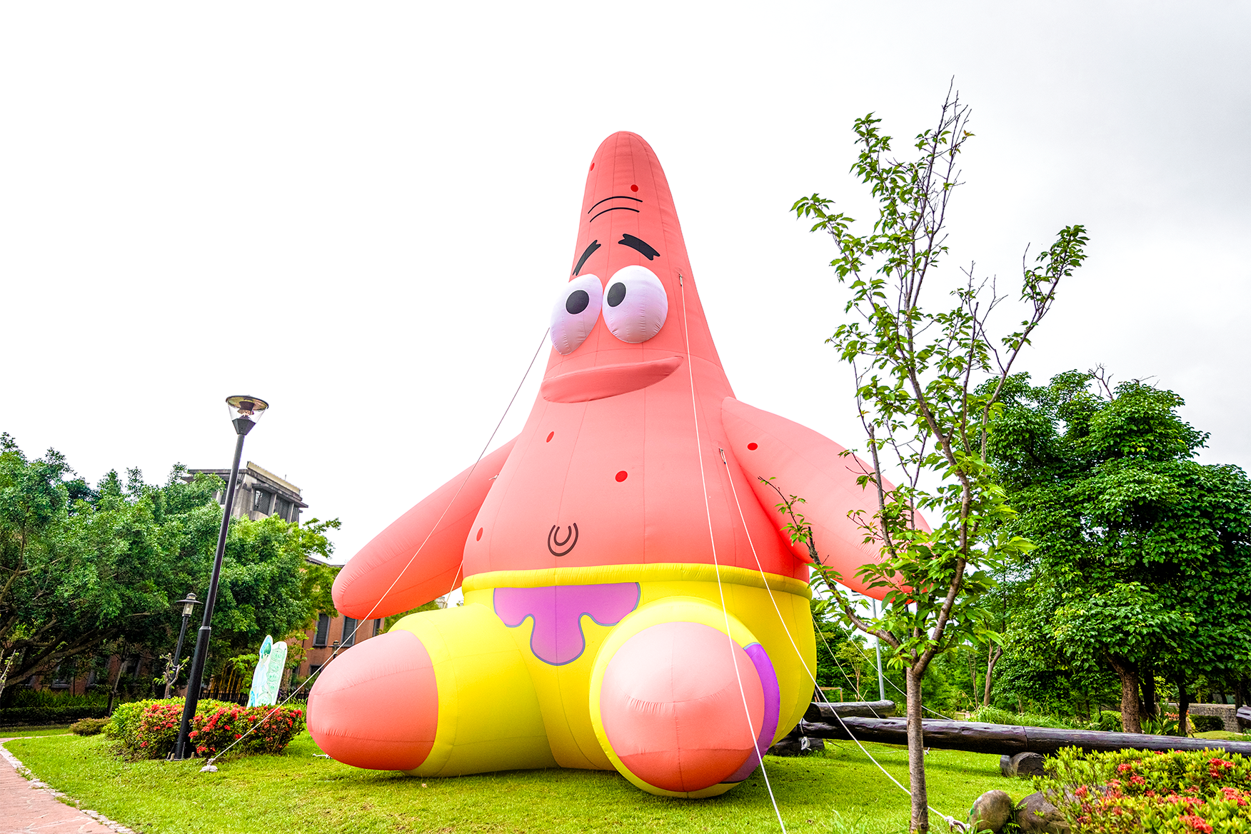 2.	海綿寶寶的好夥伴派大星也驚喜現身園區綠地！大型氣偶裝置將一路陪伴民眾至 6 月 11 日，為三鶯地區打造限時的打卡冒險熱點