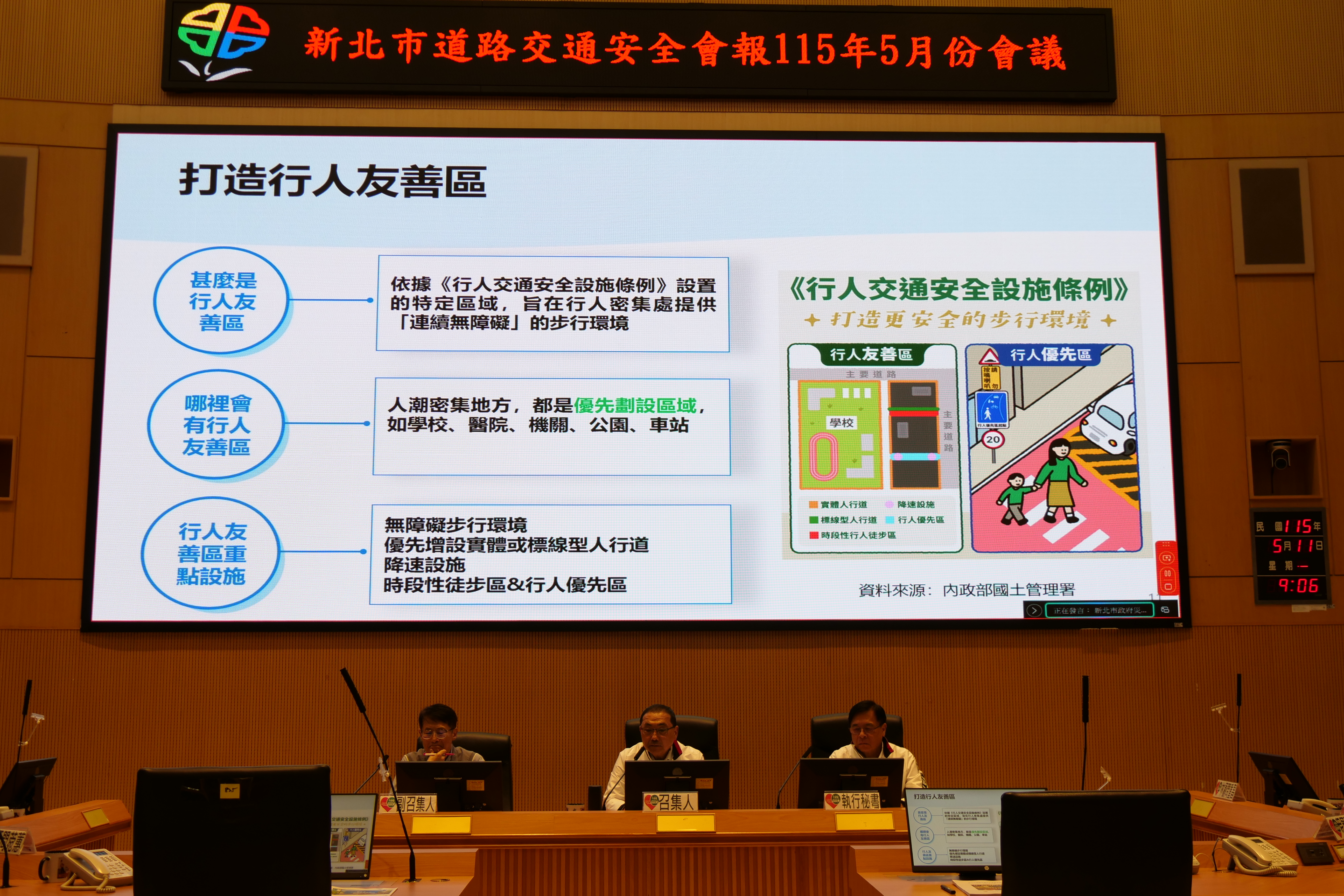 交通局針對行人友善區推動成果進行專案報告