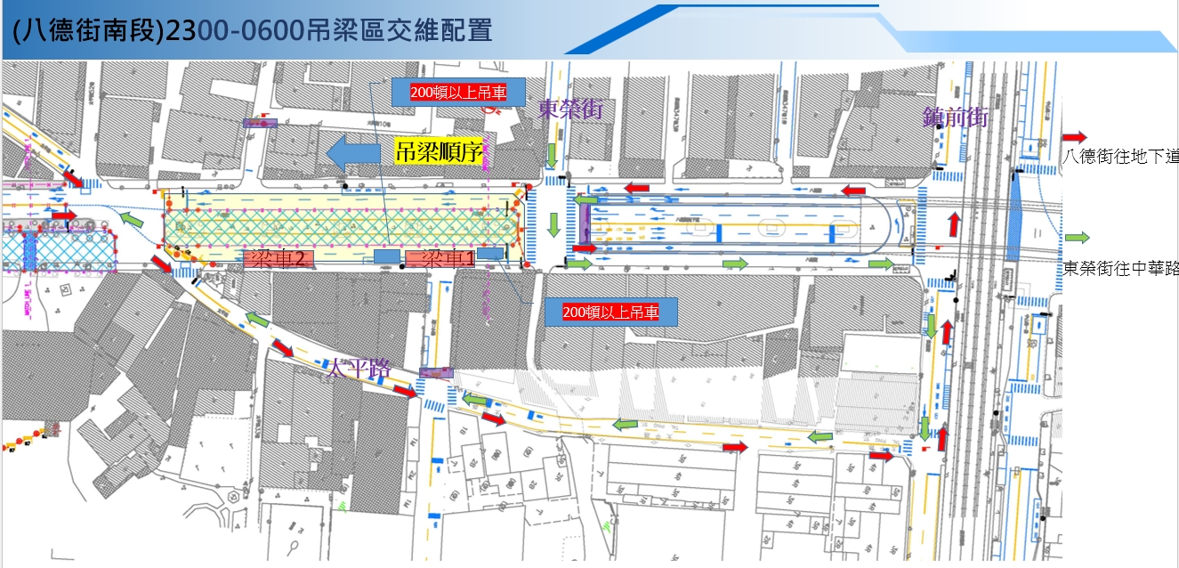 八德街交維改道圖