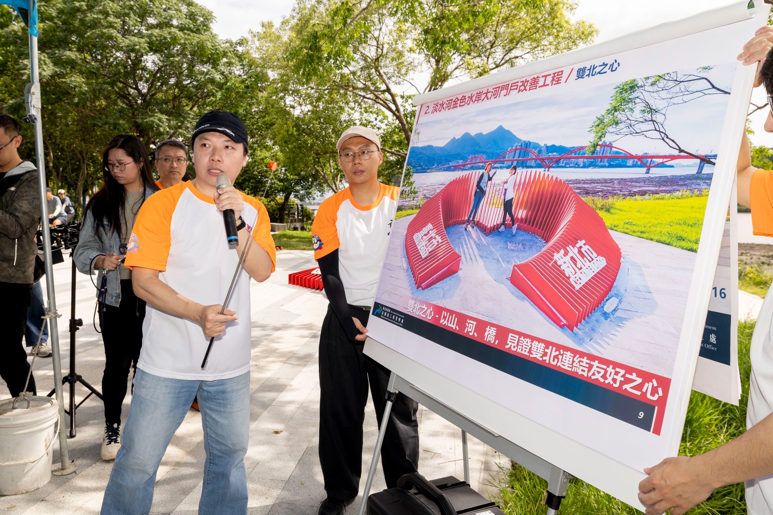  新北市府持續推動金色水岸五大區段優化工程，打造國際級河岸自行車觀光廊帶