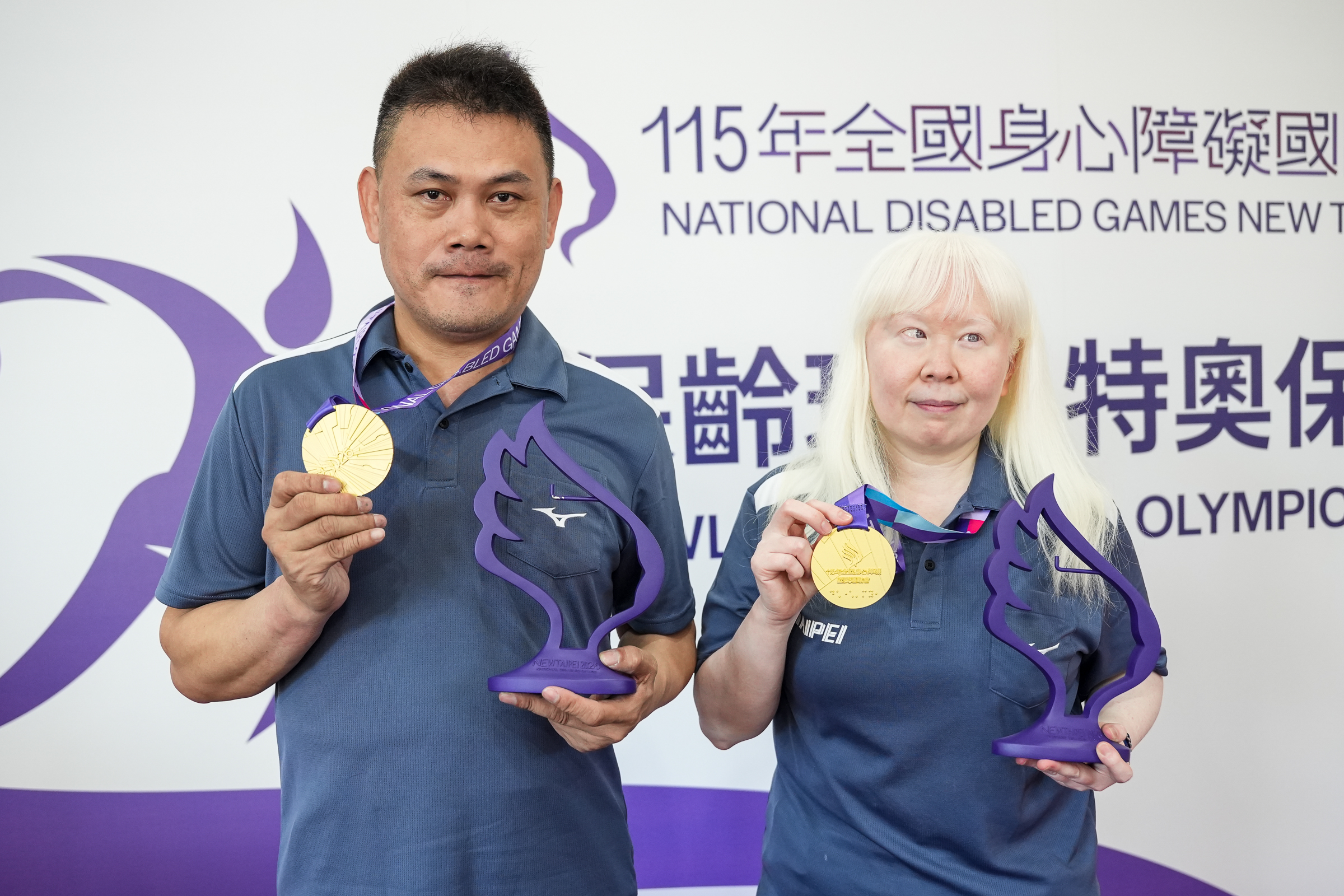 臺北市柯茗碩、李芝蘊摘下115年全障運保齡球視障TPB2個人金牌