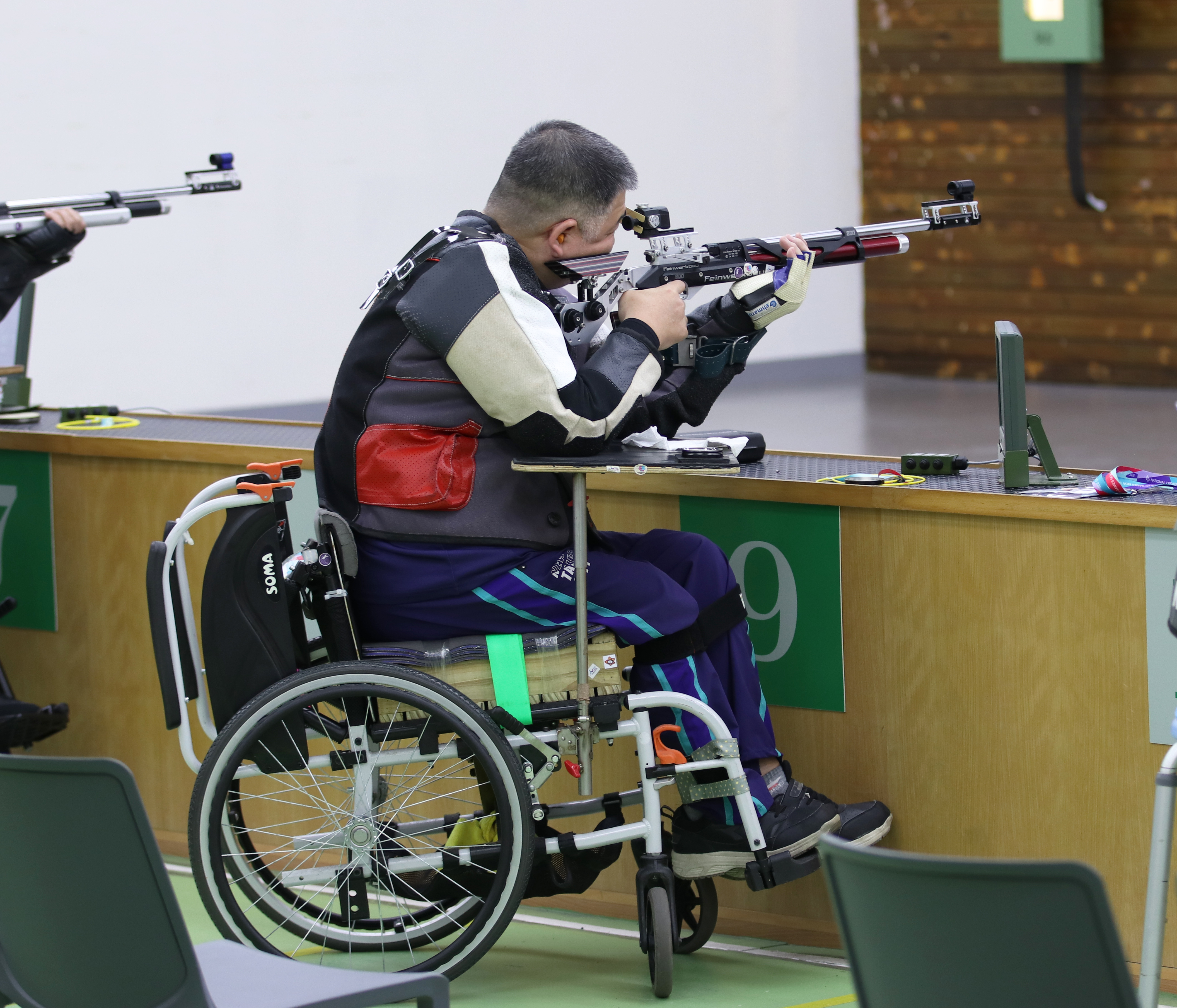 115全障運射擊肢障混合組射擊10公尺空氣步槍臥姿團體賽_新北市李定家