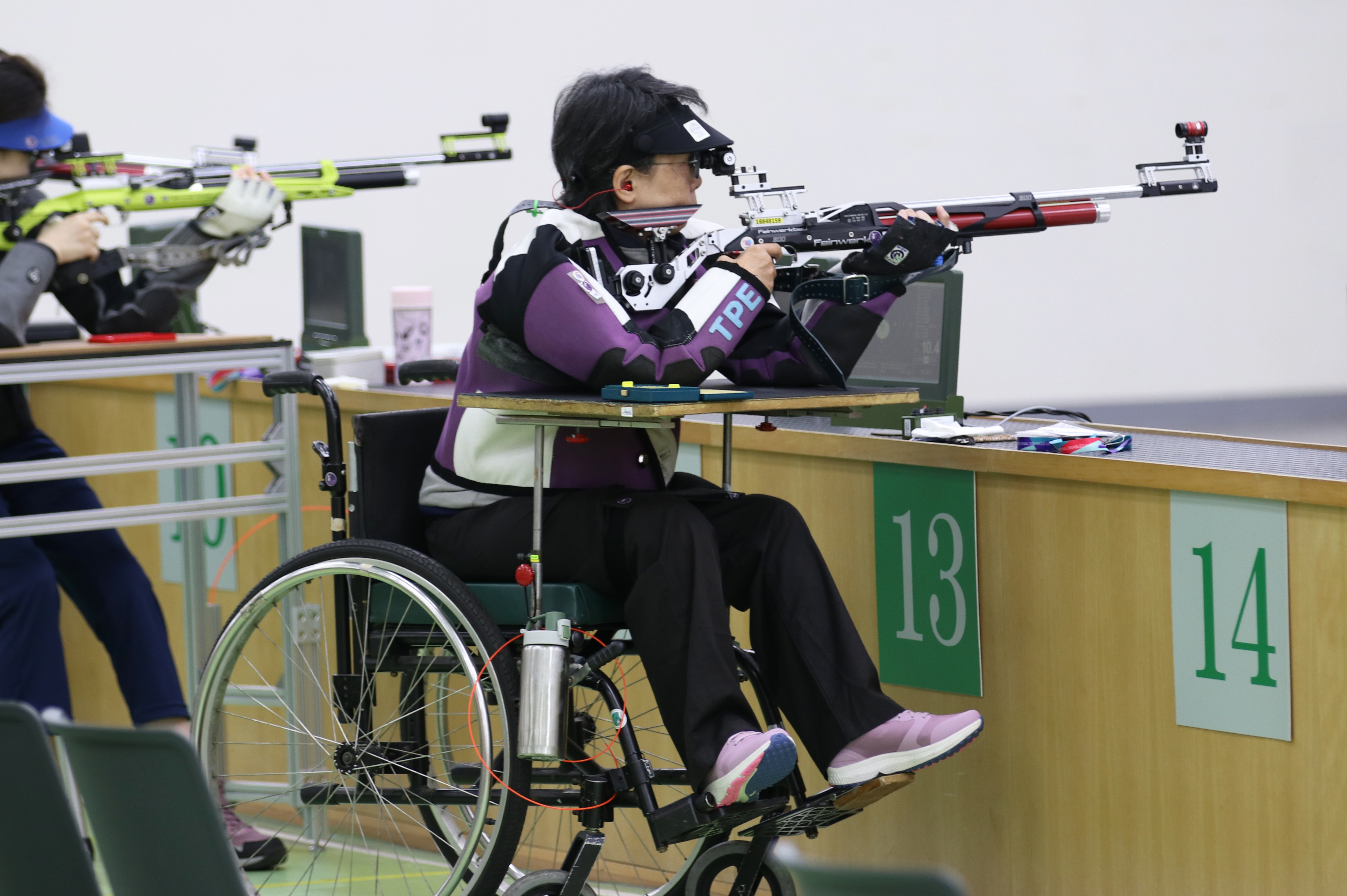 115全障運射擊肢障混合組射擊10公尺空氣步槍臥姿個人賽_新北市黃淑華_銀牌01